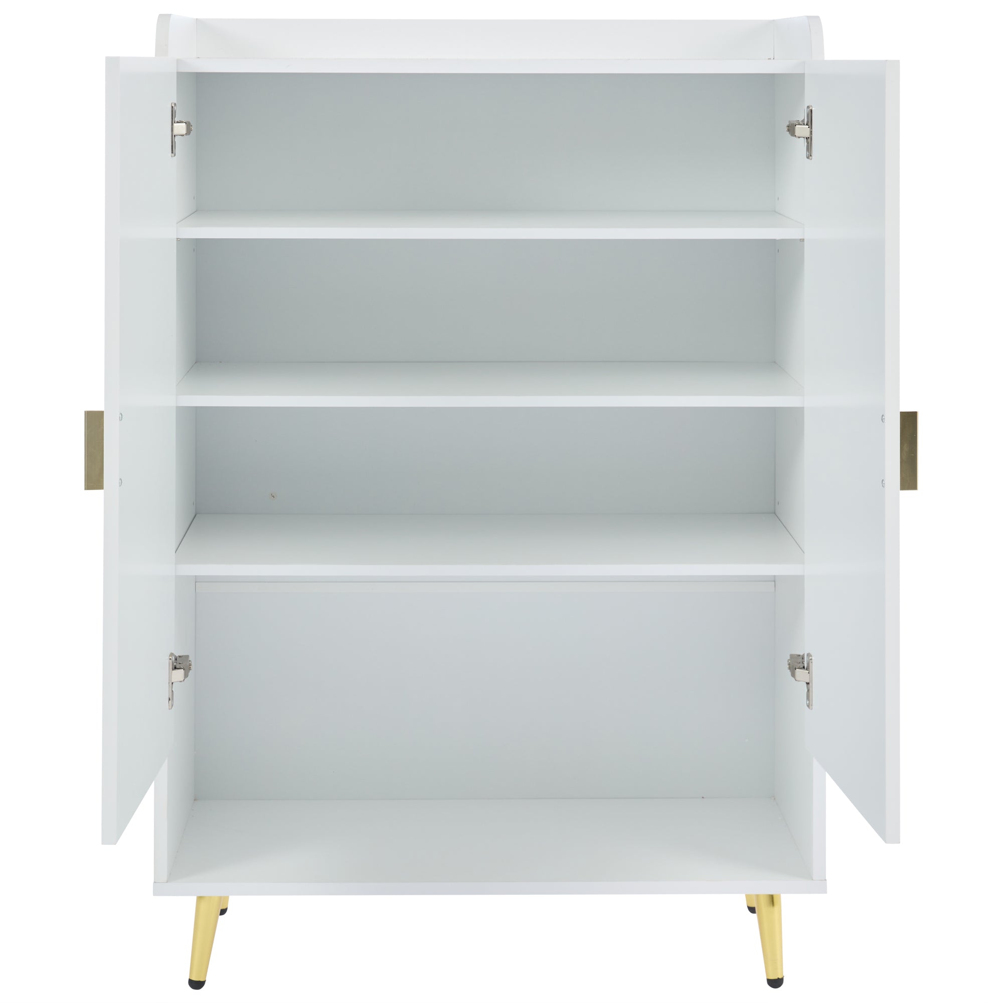 Logidon moderne schoenenkast wit MDF met deuren, 3 niveaus