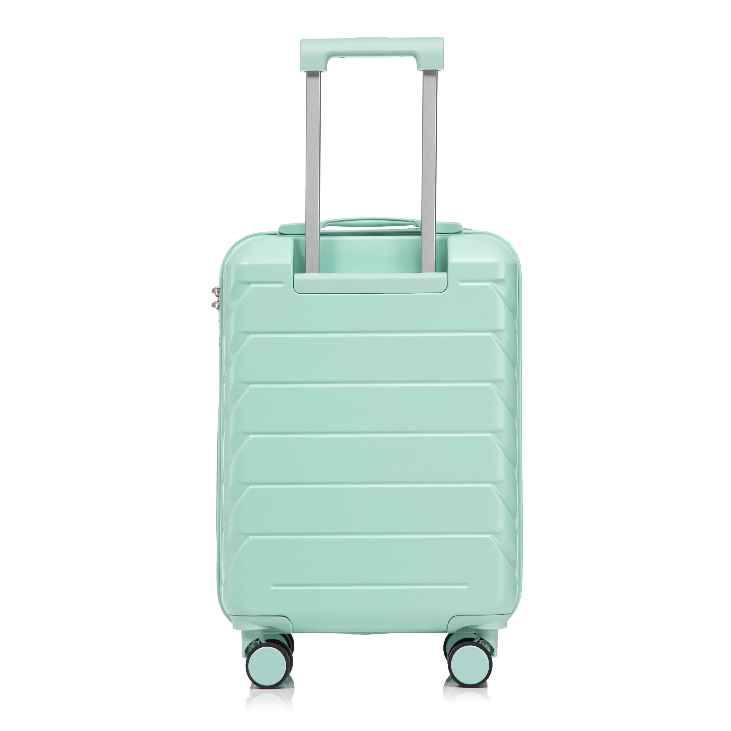 Logidon 14 en 19 inch ABS spinner kofferset mintgroen 2-delig