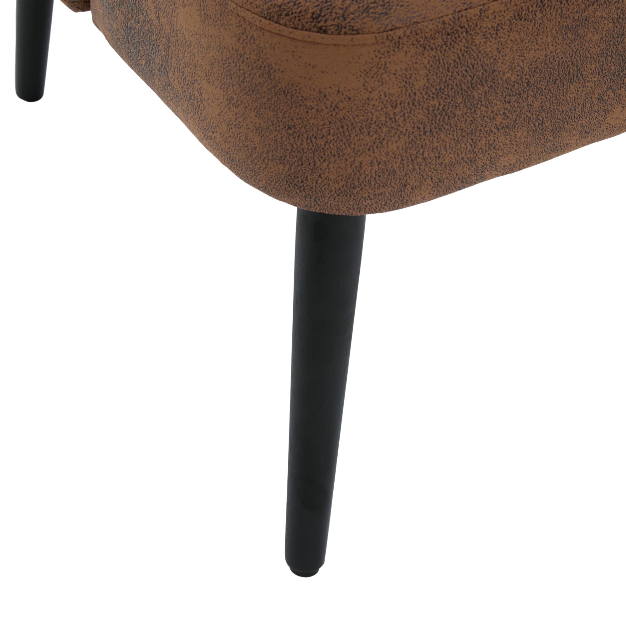 Logidon Tech stoffen fauteuil zonder armknop en klinknagels koffiebruin