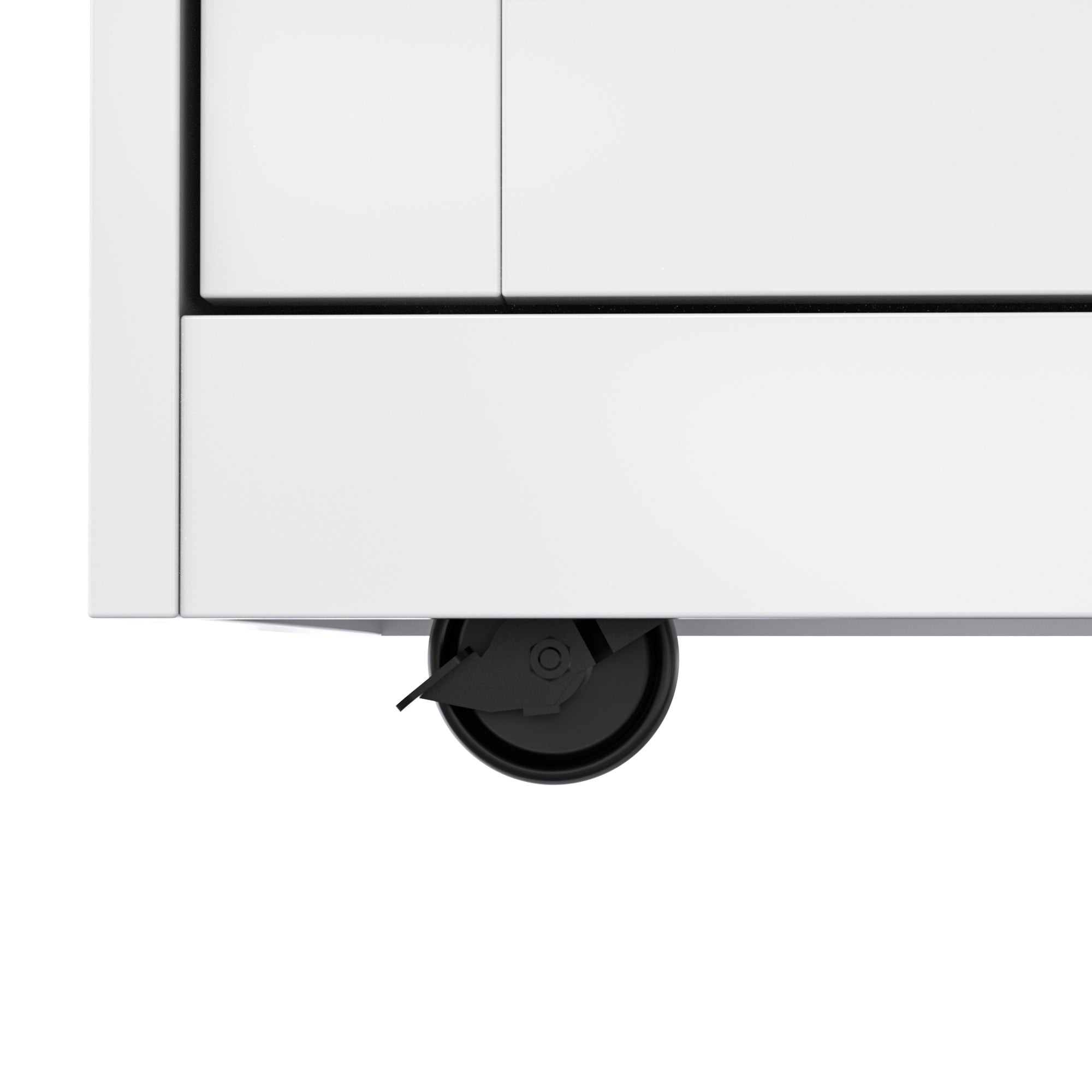 Logidon serving trolley with folding table top white 120x71x91 cm