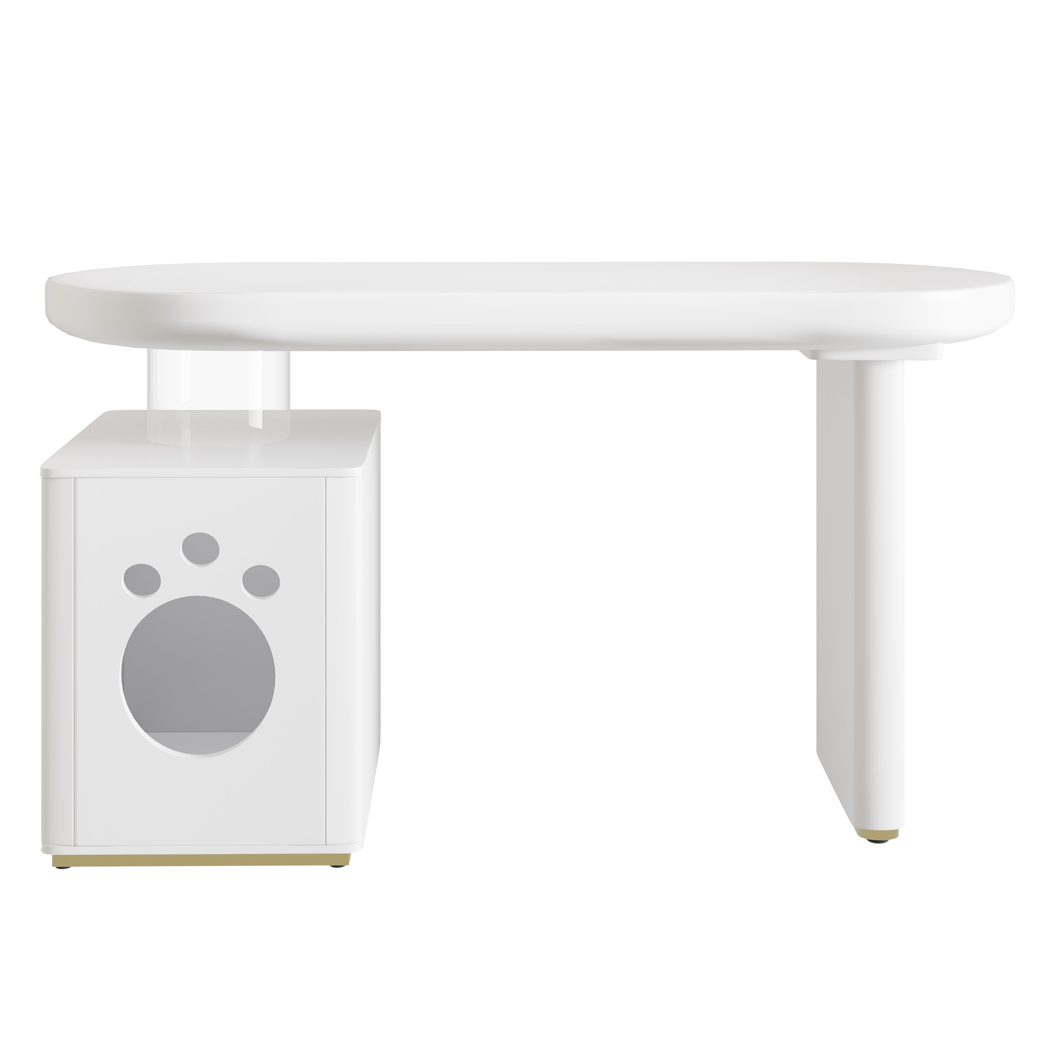 Logidon Bureau met Dierenbed Wit 117x50x76 cm