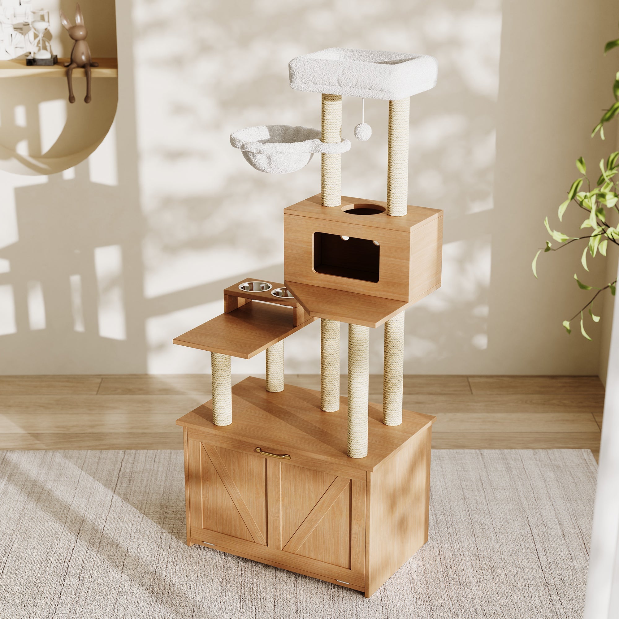 Logidon kattentoren AllinOne kattenmeubel 80x50x173 cm