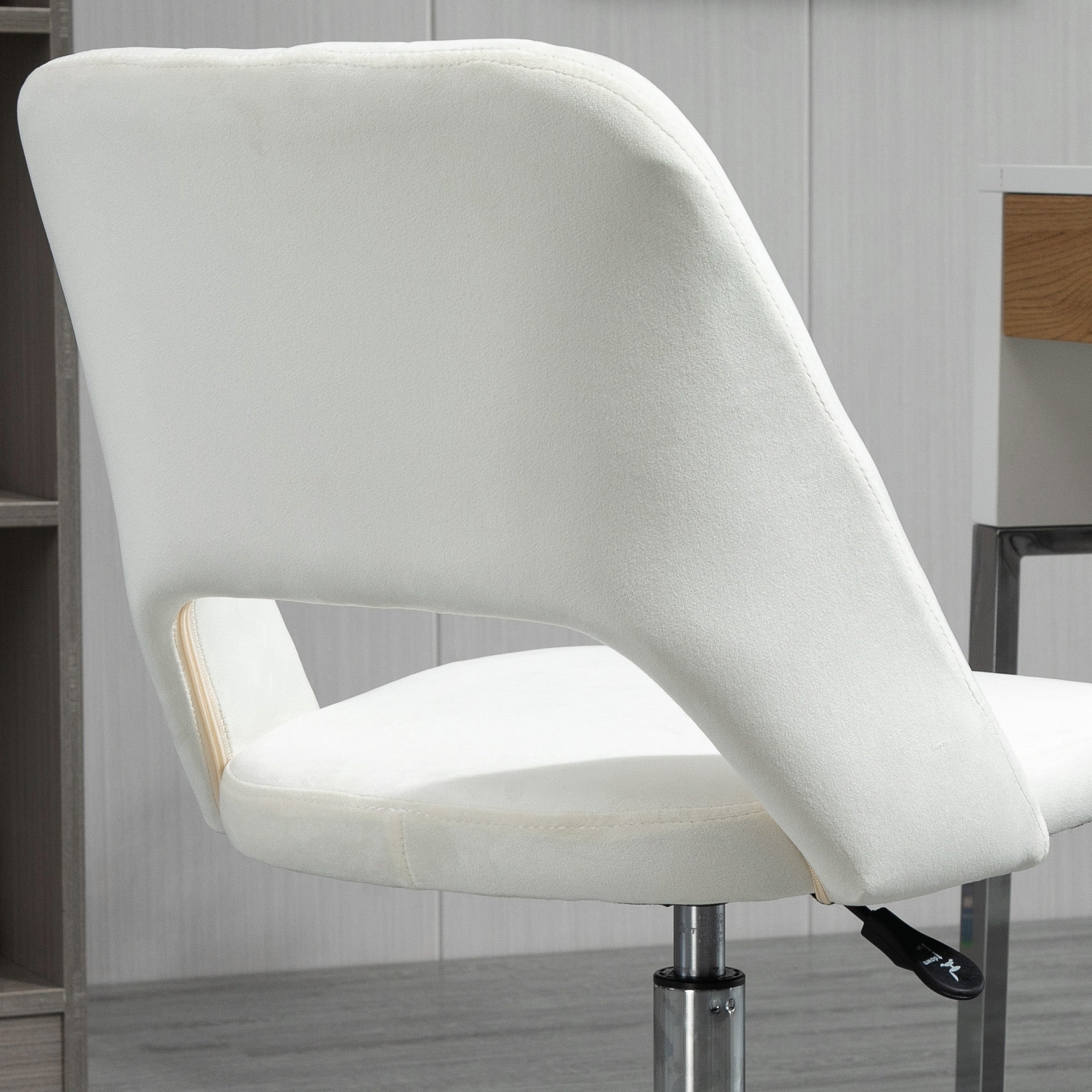 Logidon Vinsetto Draaistoel Beige Stof Ergonomisch In Hoogte Verstelbaar