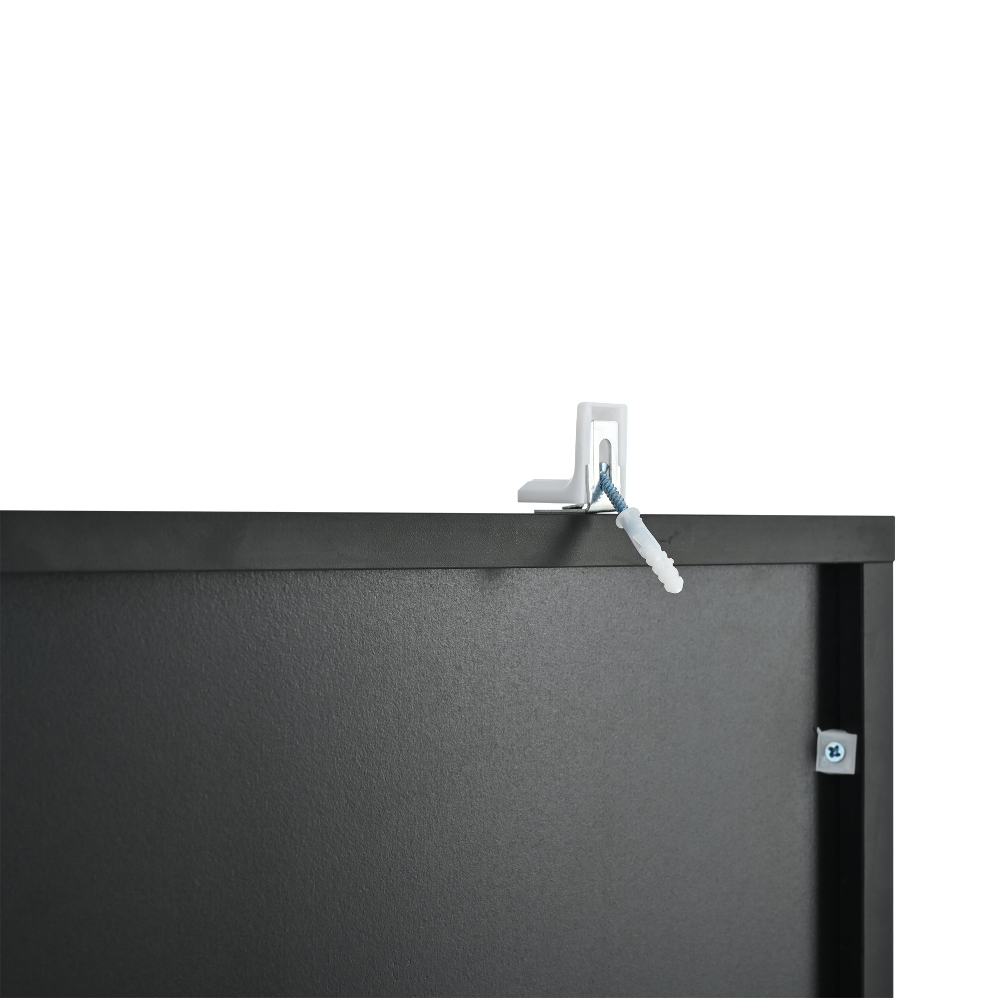 Logidon zwarte hoogglans glazen vitrine 55 x 38 x 170 cm LED-verlichting