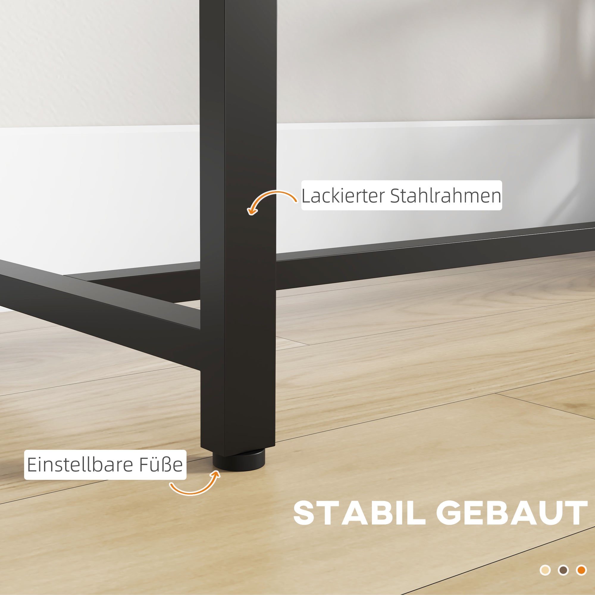 Logidon bartafel bruin houtlook met stalen frame 120 x 40 x 105 cm
