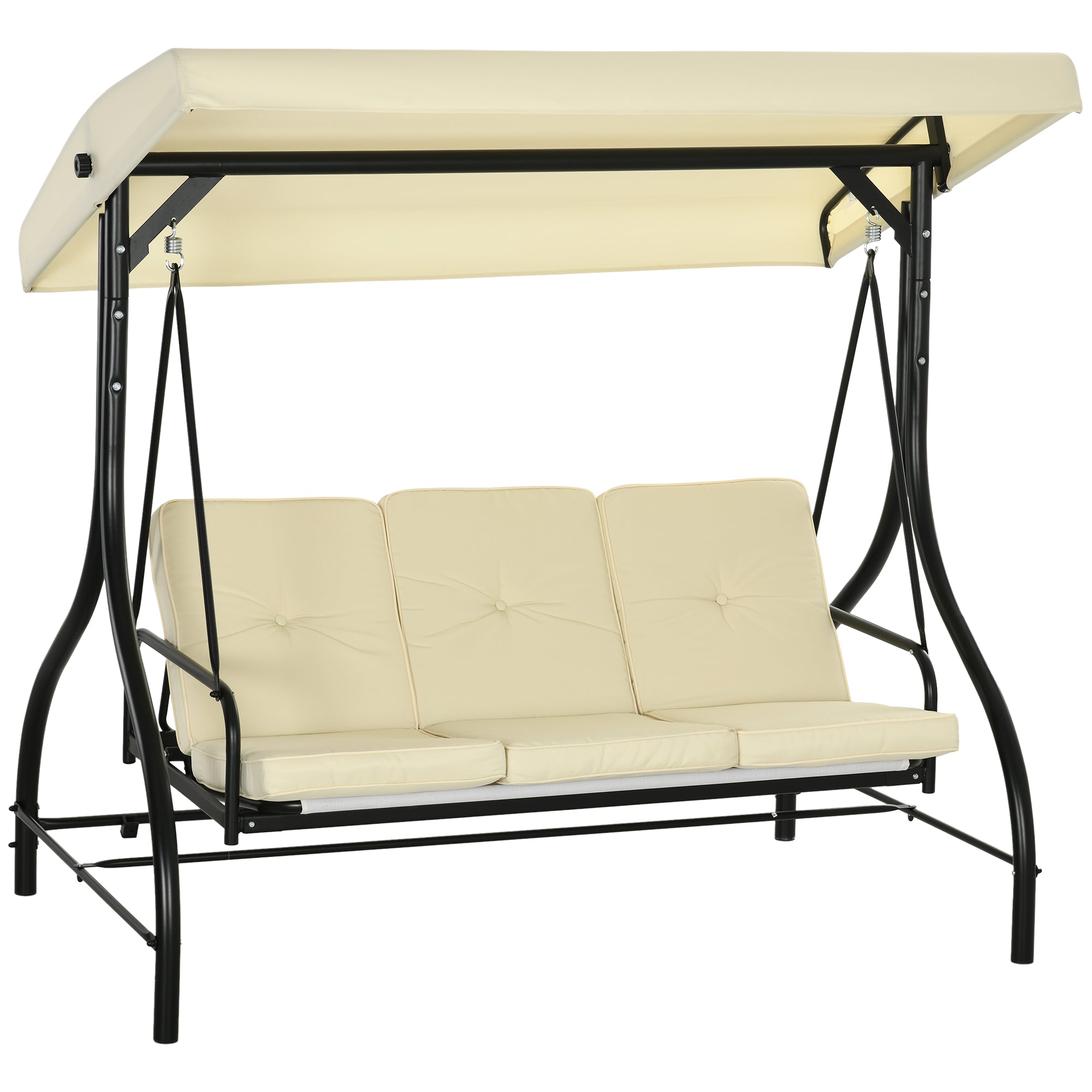 Logidon 2 in 1 Hollywood schommel ligfunctie 3 zits beige