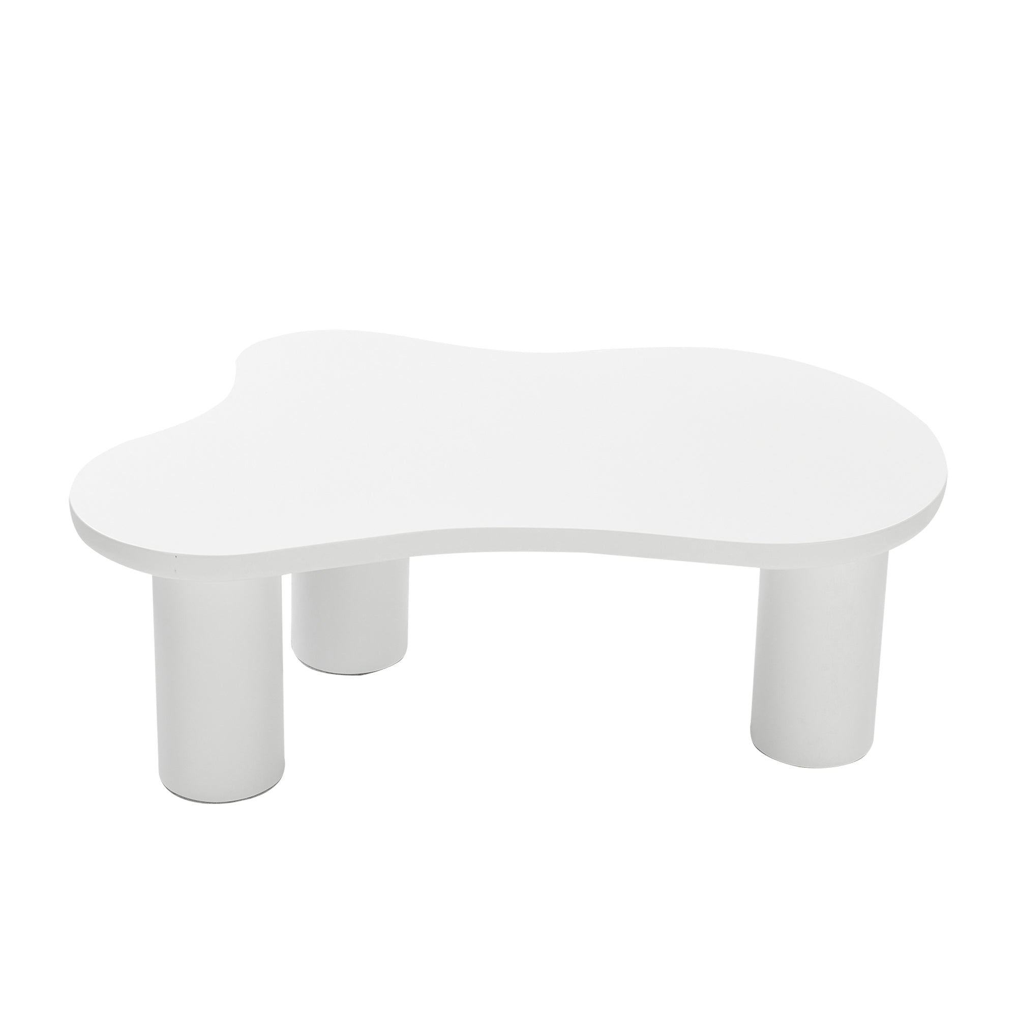 Logidon Wolkvorm salontafel wit MDF blad 107x66 cm