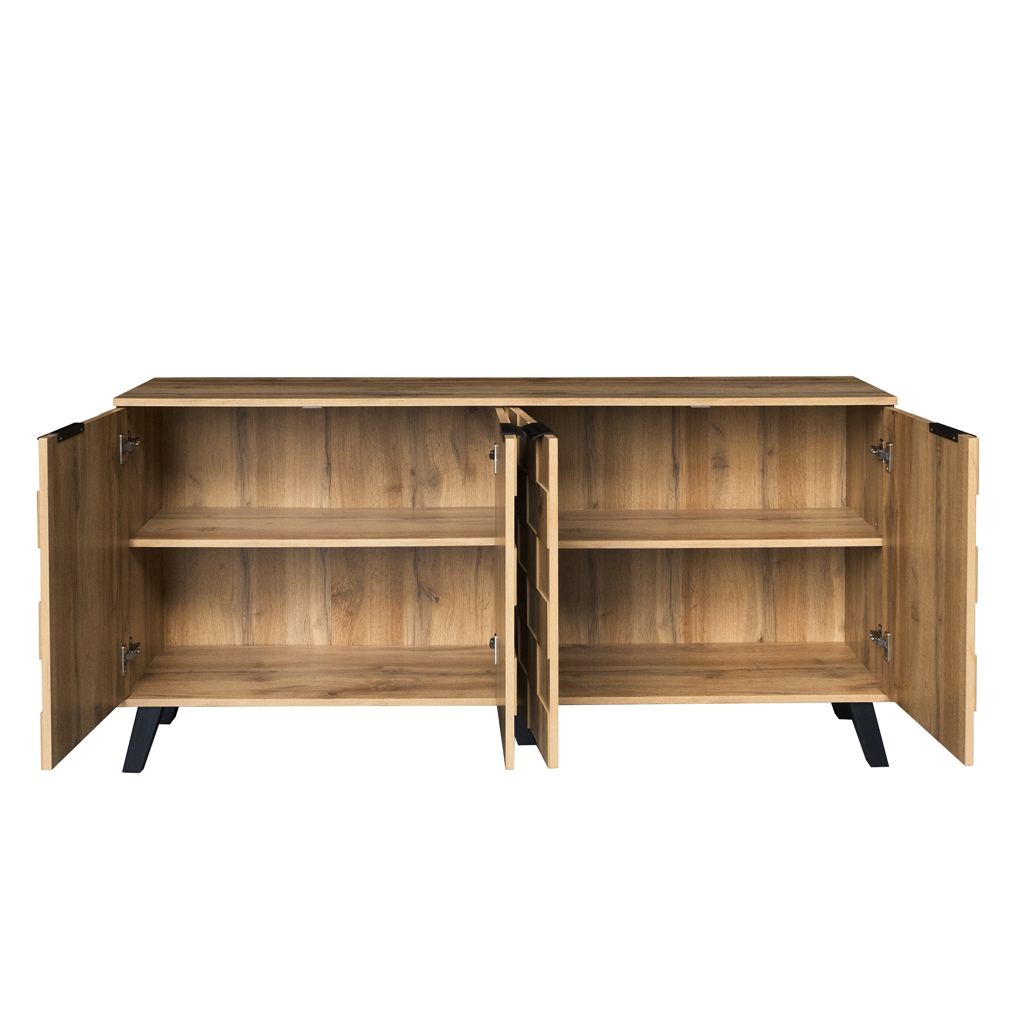 Logidon Modern dressoir vier deuren 160,5 x 35,5 x 78 cm