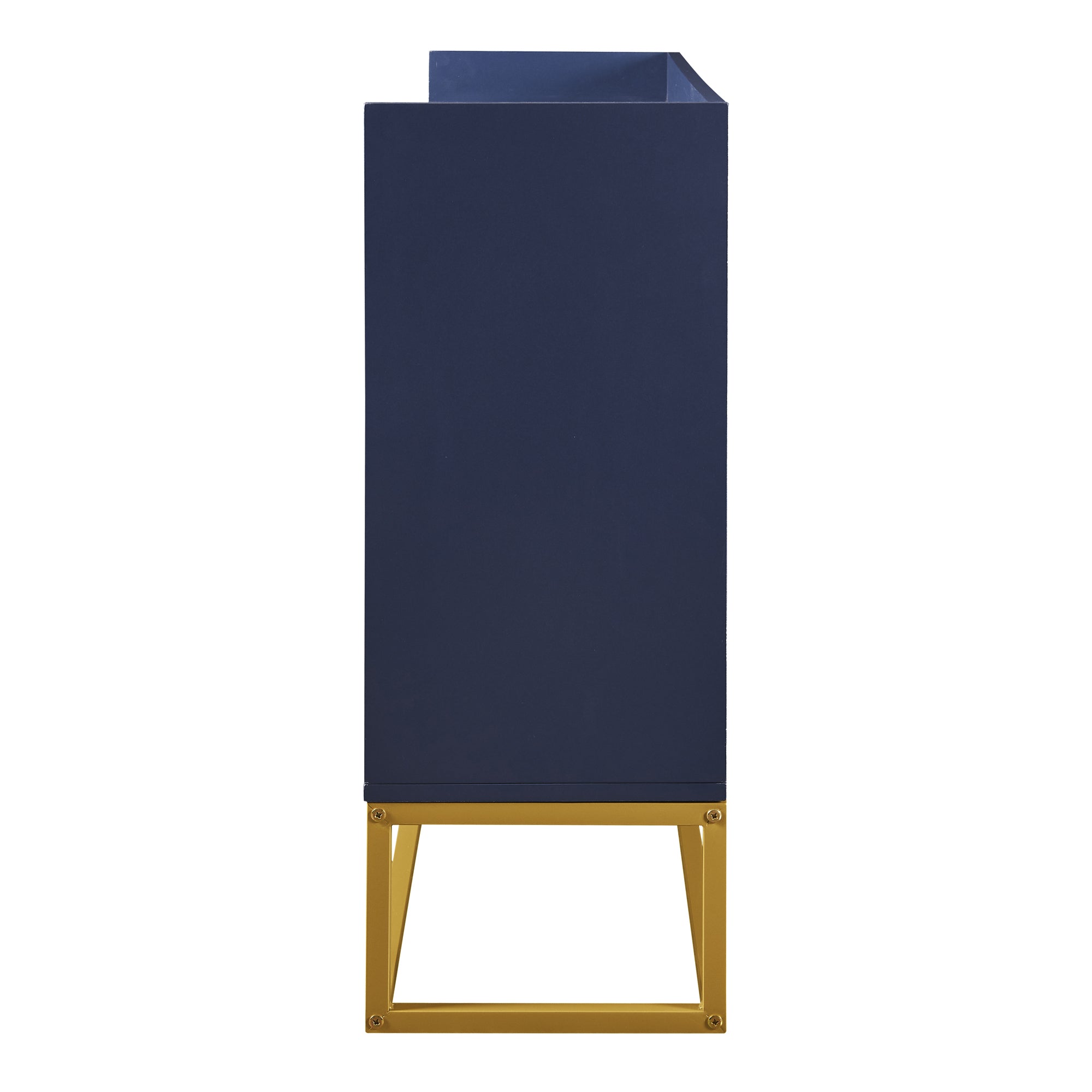 Logidon dressoir marineblauw 120x30x80 cm 4-deurs greeploos