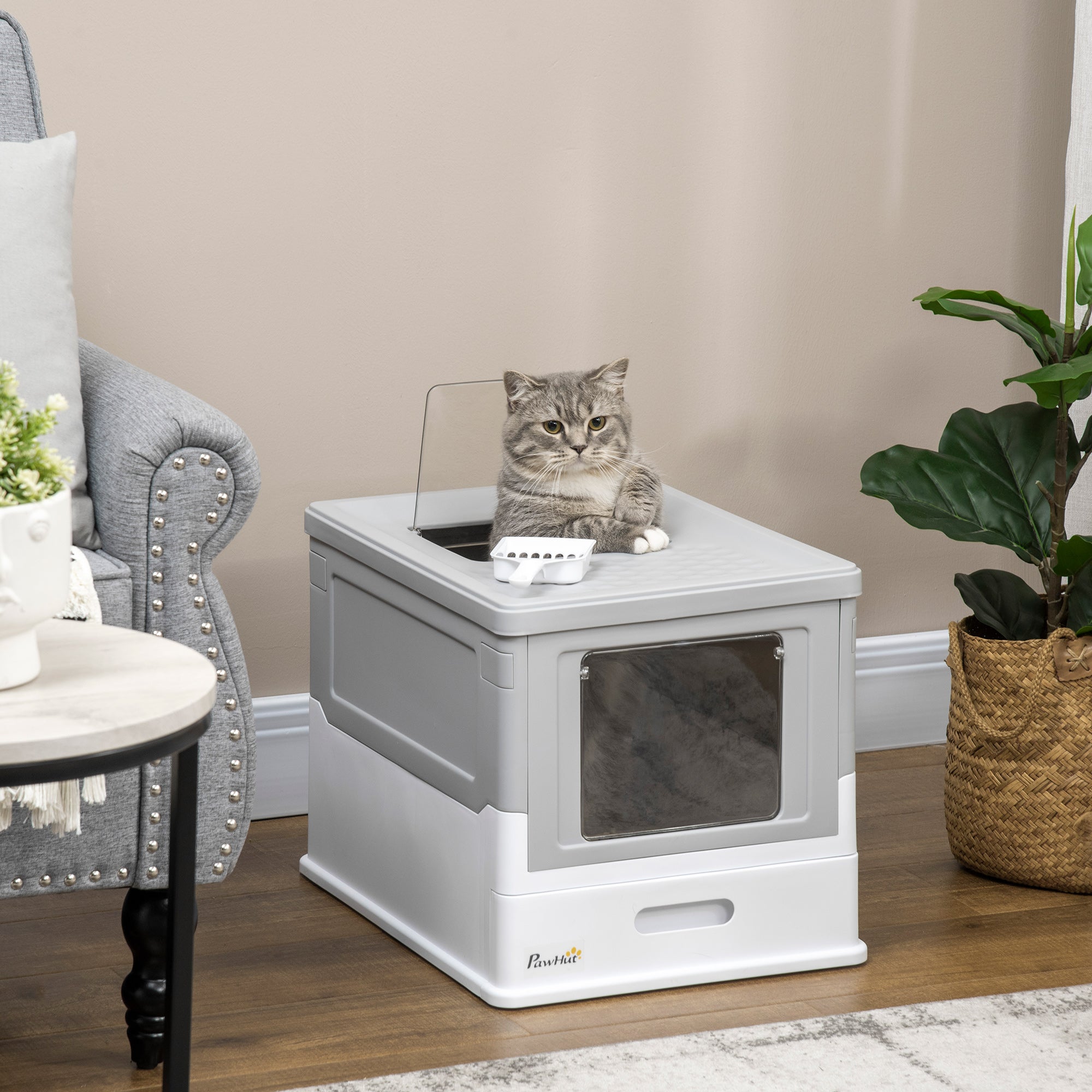 Logidon kattentoilet met deksel wit 47,5 x 35,5 x 36,7 cm