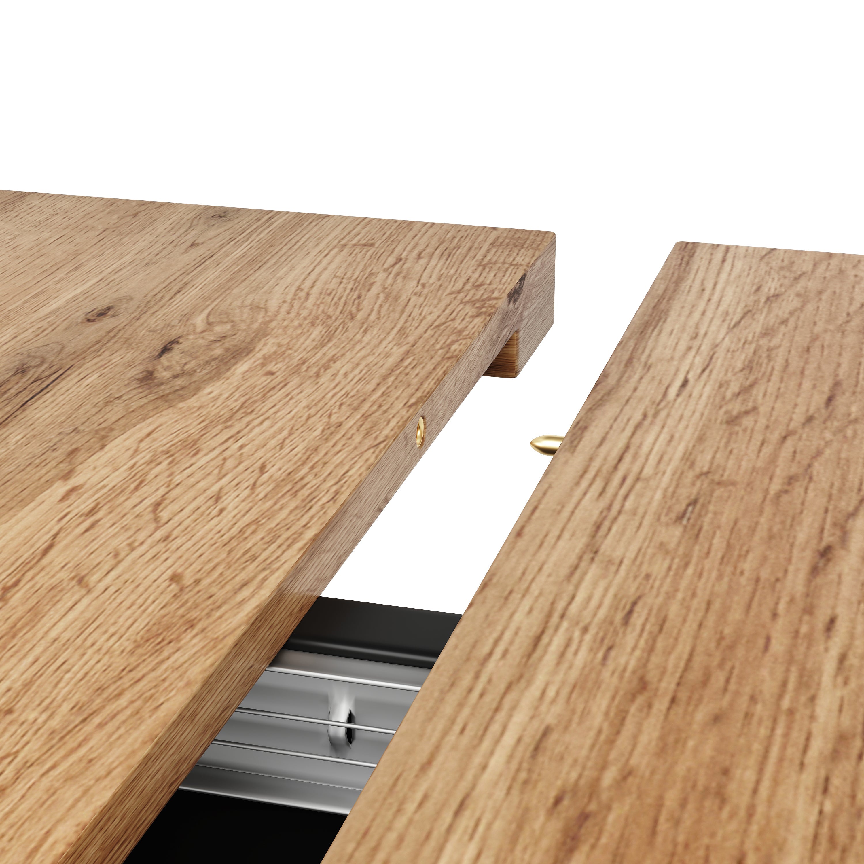 Logidon eettafel telescopische tafel 140×80 cm met drie opbergniveaus