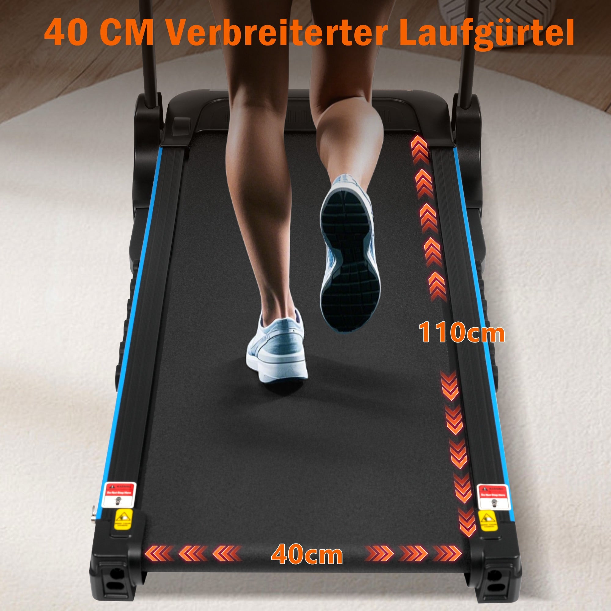 Logidon loopband voor thuis opvouwbare 14 km/u hartslagmeter