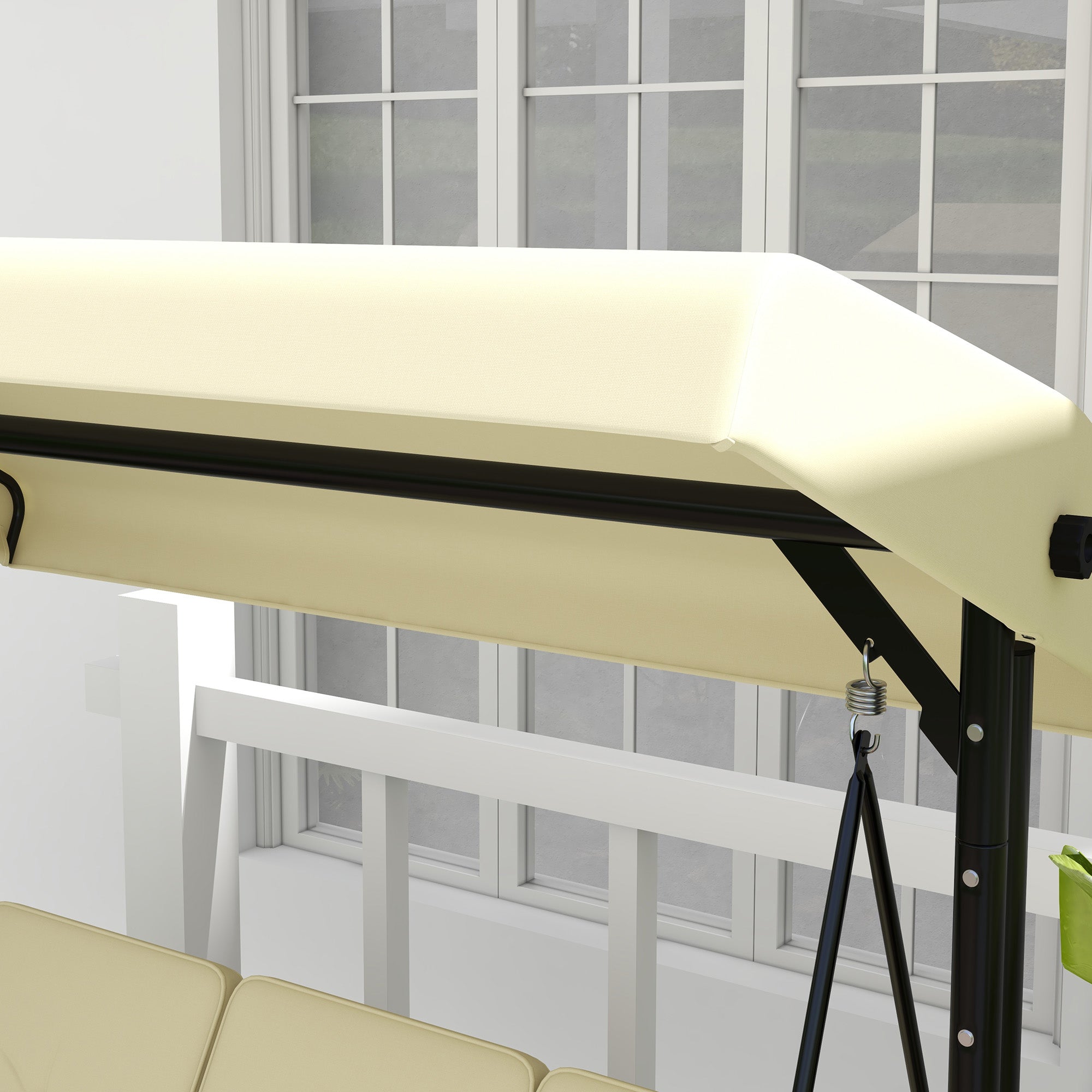 Logidon 2 in 1 Hollywood schommel ligfunctie 3 zits beige
