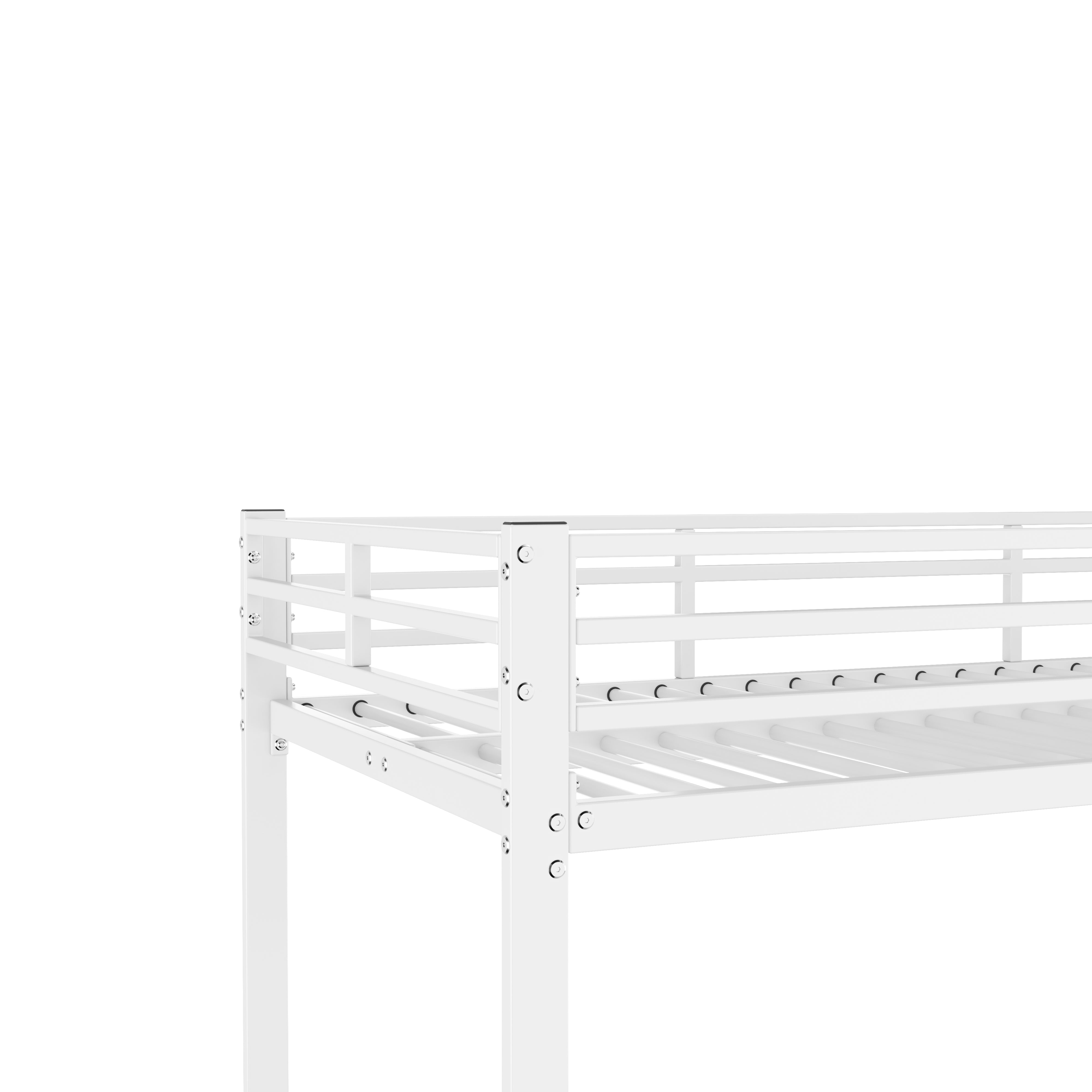 Logidon stapelbed 90x200 metaal wit klassieke vorm