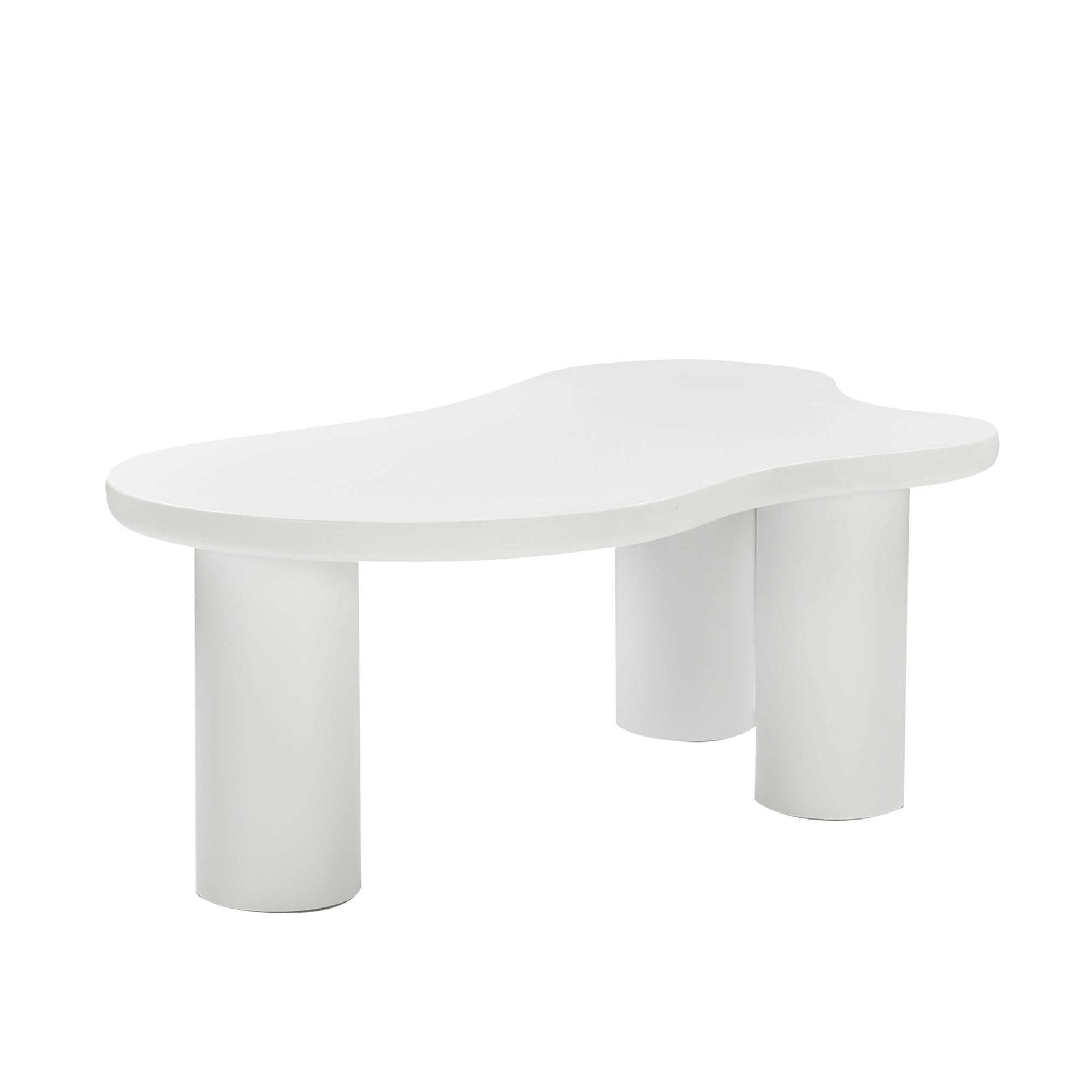 Logidon Wolkvorm salontafel wit MDF blad 107x66 cm