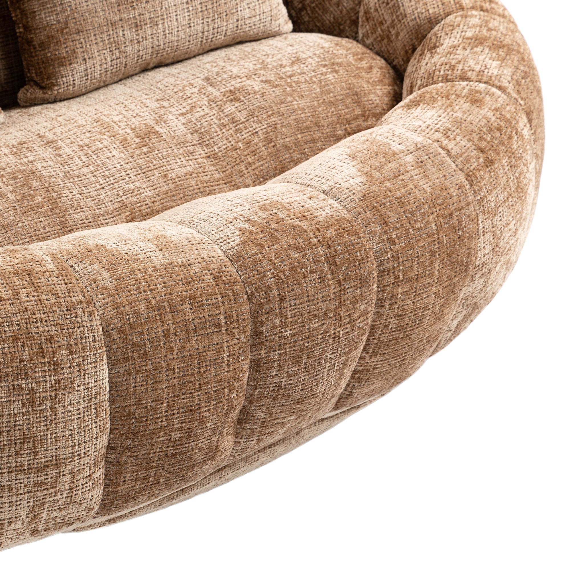 Logidon Zitzakbank Luxe Chenille Koffie Lounge Stoel