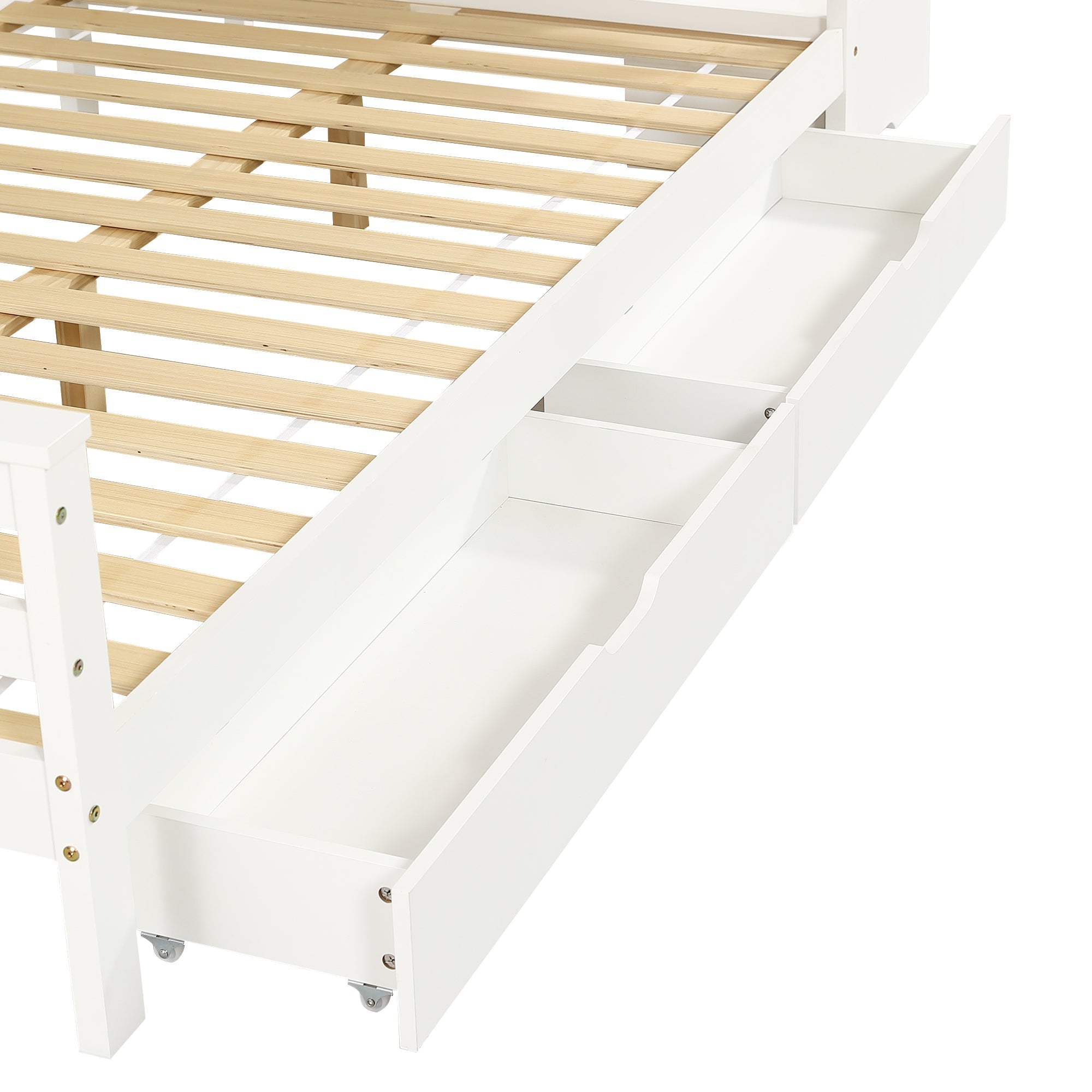 Logidon stapelbed kinderbed wit naturel 90x200 120x200 twee lades