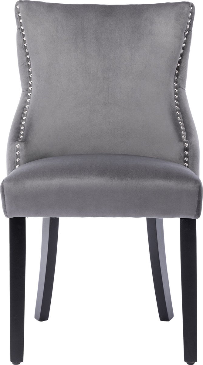 Merax Eetkamerstoel - Set van 2 Eetkamerstoelen - Stoel - Fauteuil - Grijs