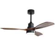 Logidon plafondventilator 48 inch hout 3 bladen afstandsbediening DC motor