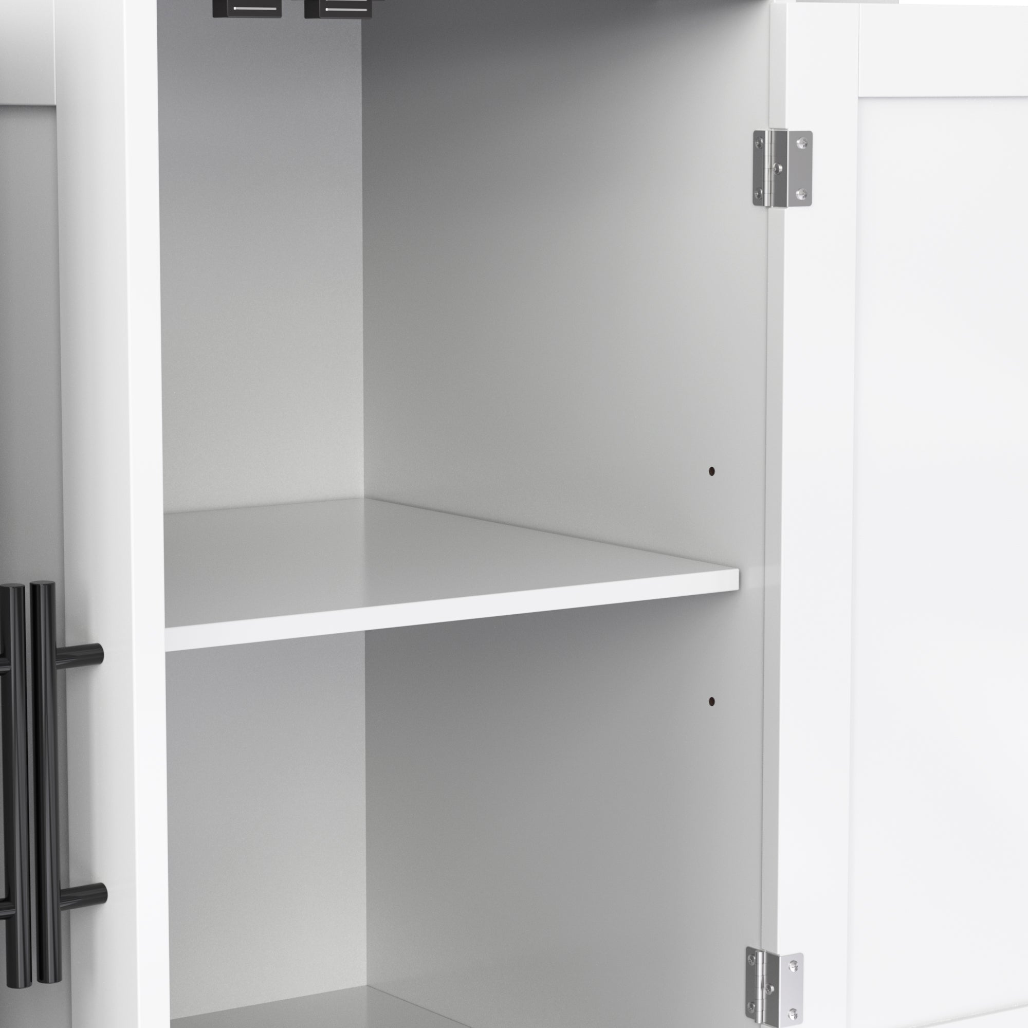 Logidon serving trolley with folding table top white 120x71x91 cm