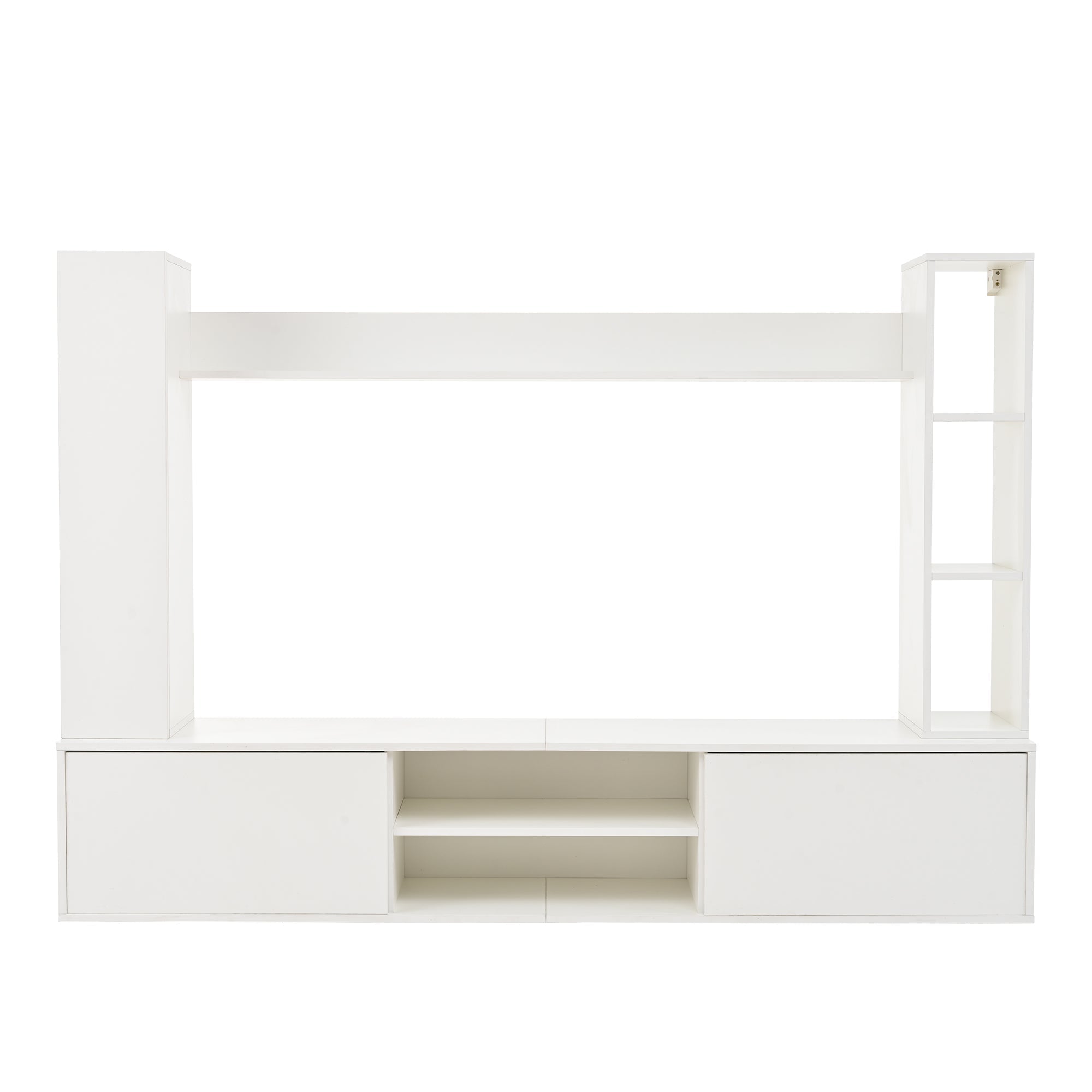 Logidon TV wandmeubel wit 180x35x33,5 cm compleet 4 delen