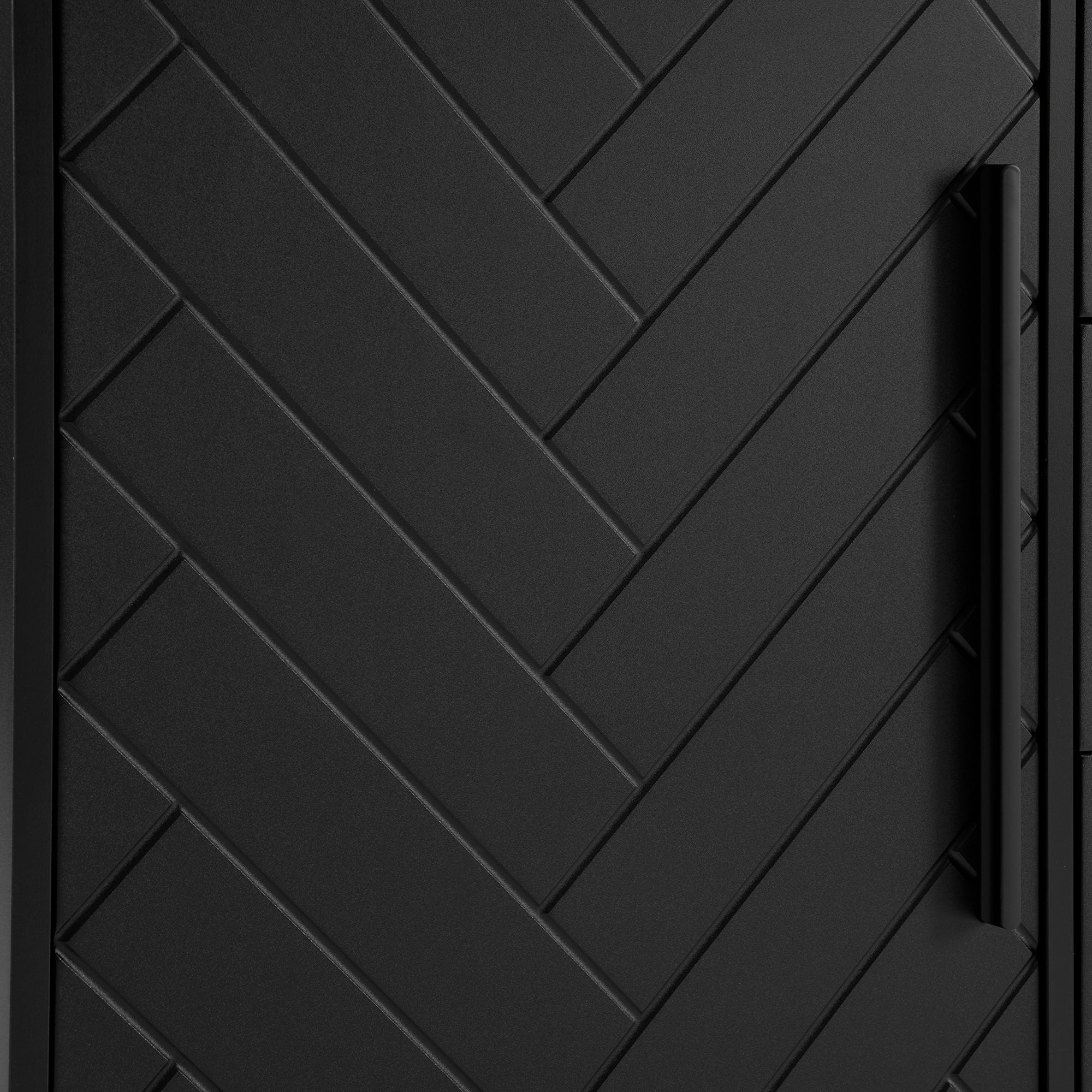 Logidon dressoir met visgraatmotief, 2 deuren en 3 lades