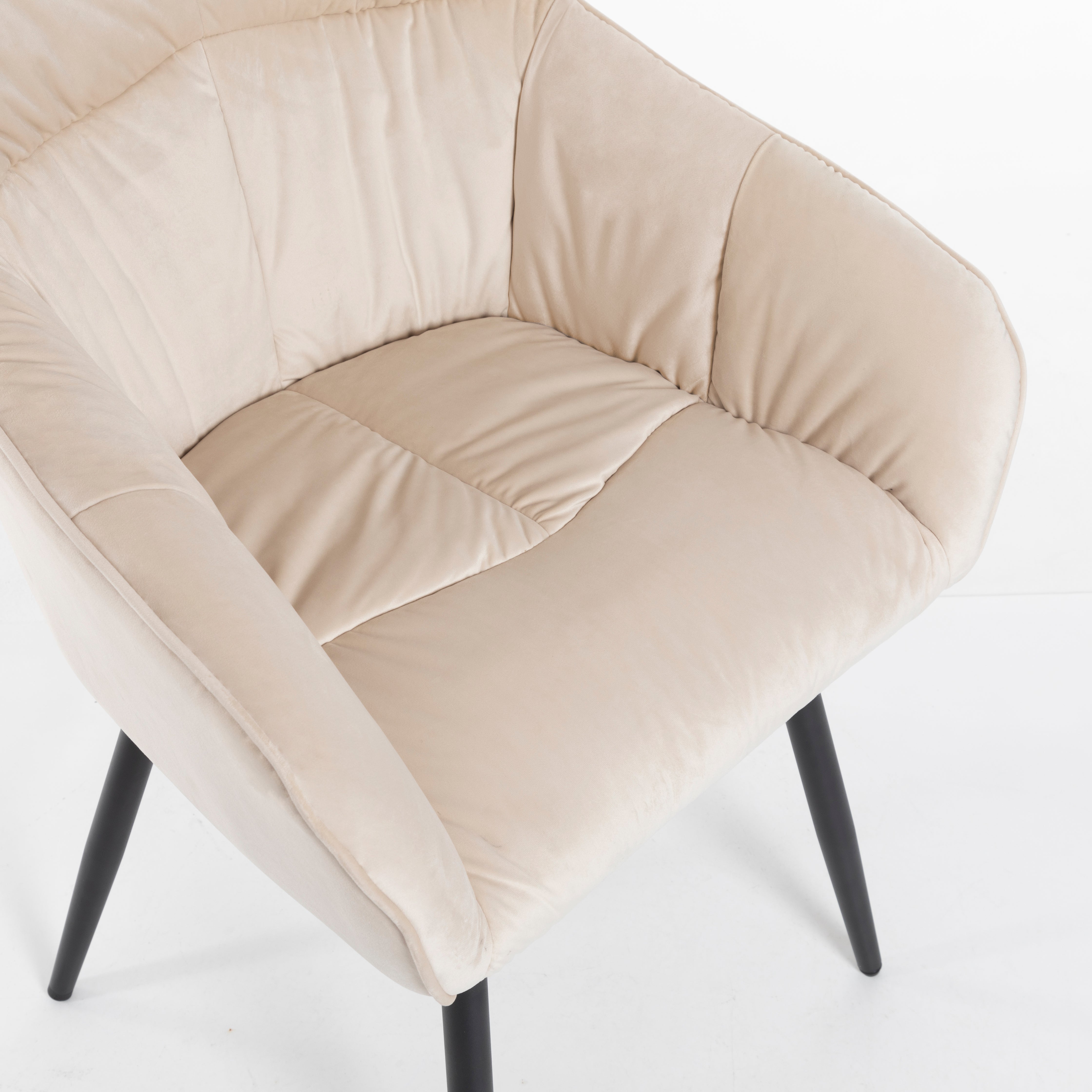 Logidon eettafelset 5-delig 138x80 cm beige stoelen houtnerf