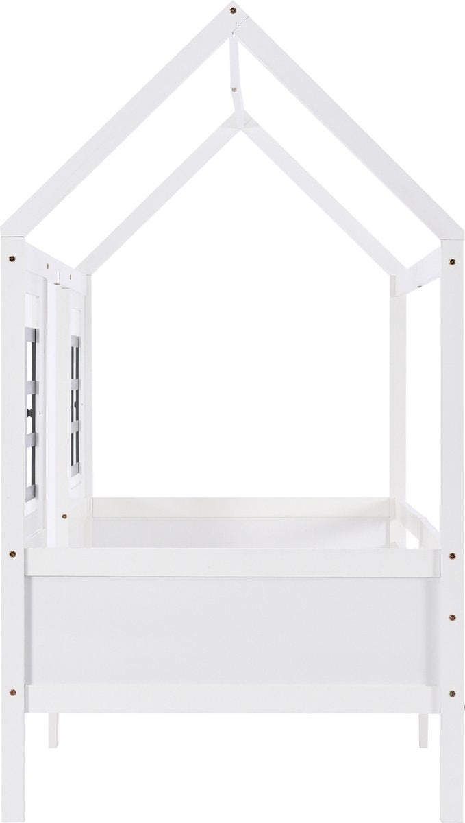 Merax Huisbed - Kinderbed - Peuterbed met Uitvalbeveiliging - Wit afbeelding 23