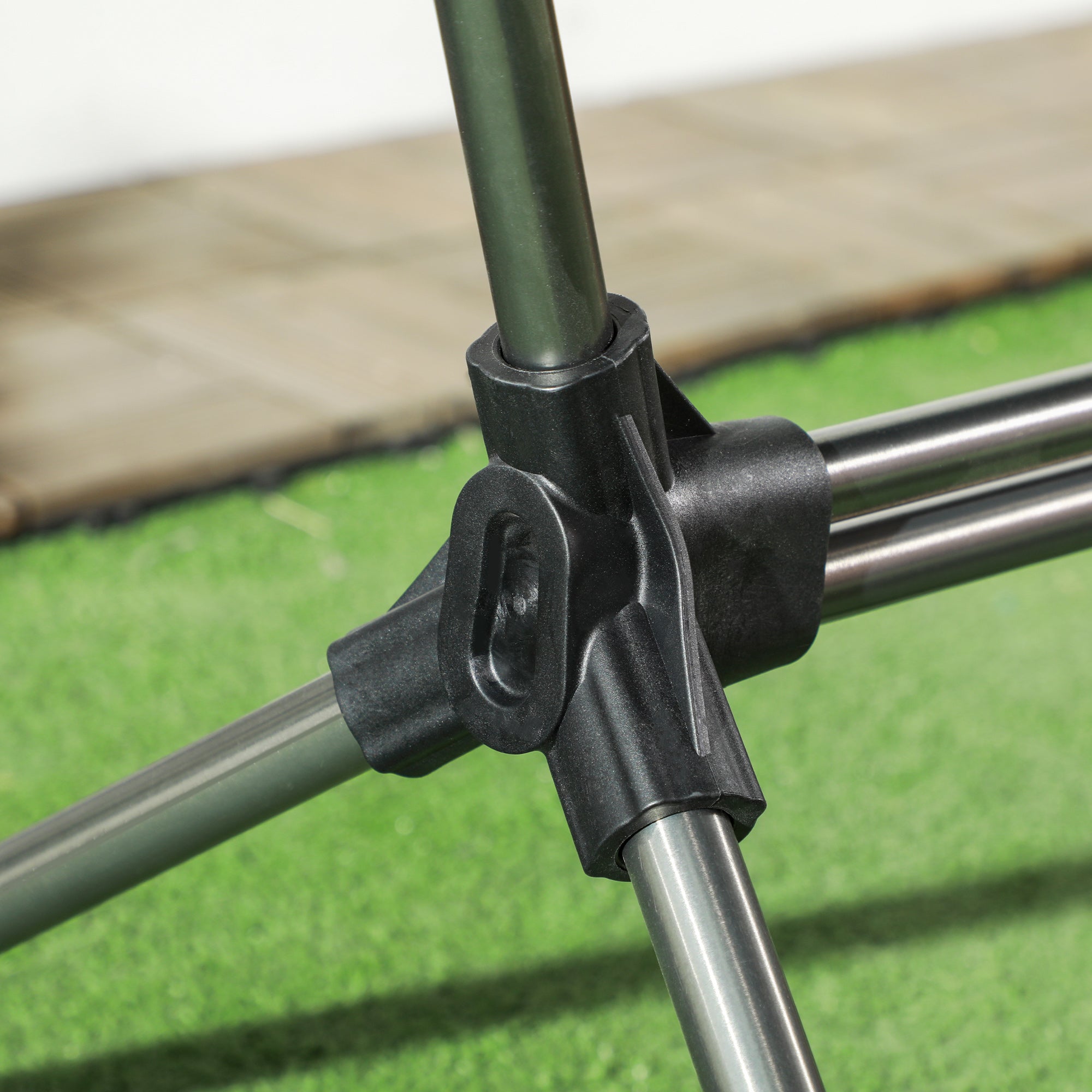 Logidon Hangmat Campingstoel Opvouwbaar tot 120kg Zwart Oxford