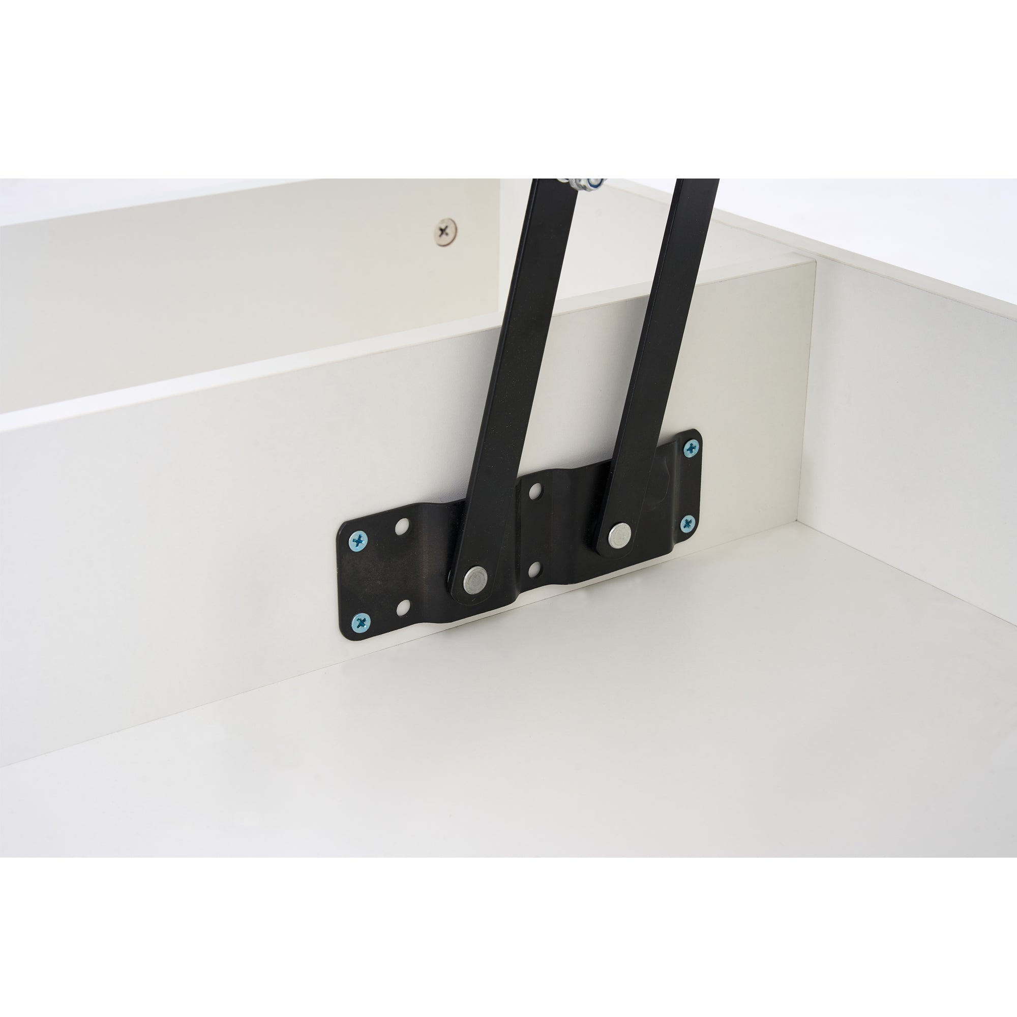 Logidon salontafel LED-verlichting en opbergruimte wit 100x50 cm
