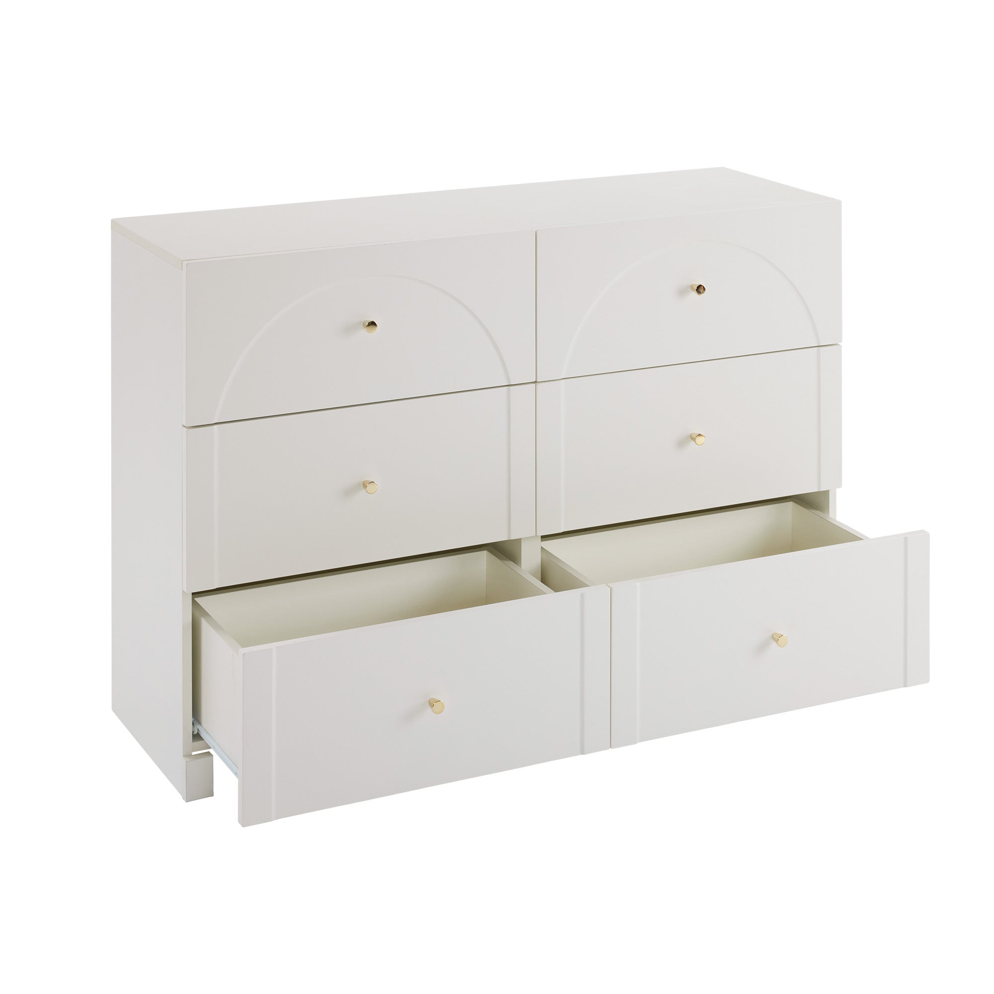 Logidon chest of drawers with 6 drawers white H82 W120 D40 cm