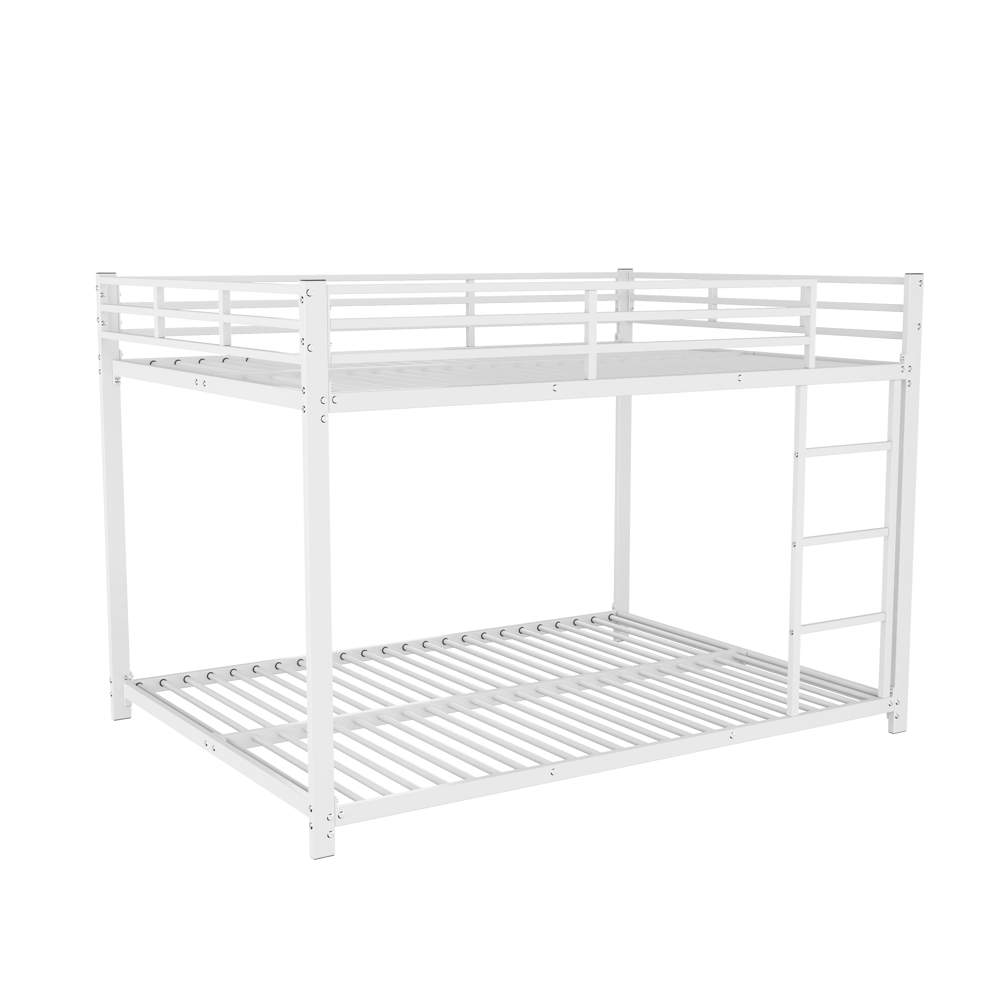 Logidon Bunk Bed 140x200 Metal White Safety Railing