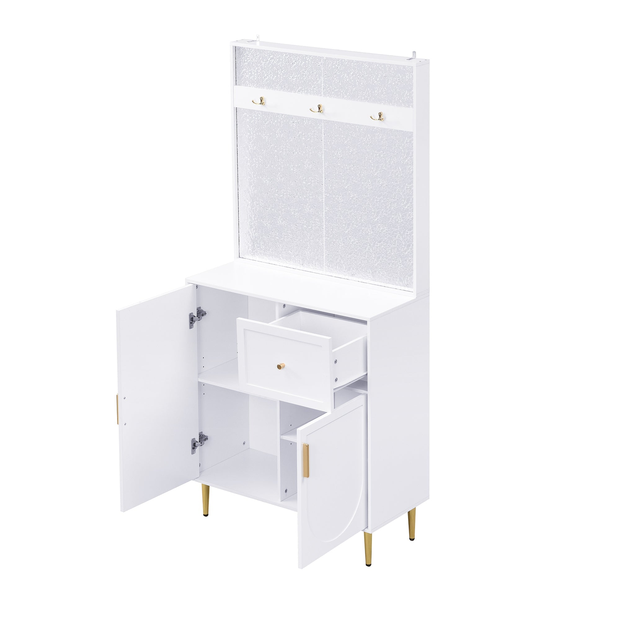 Logidon Kledingkastset Compact Wit MDF 80 x 175,5 x 35 cm
