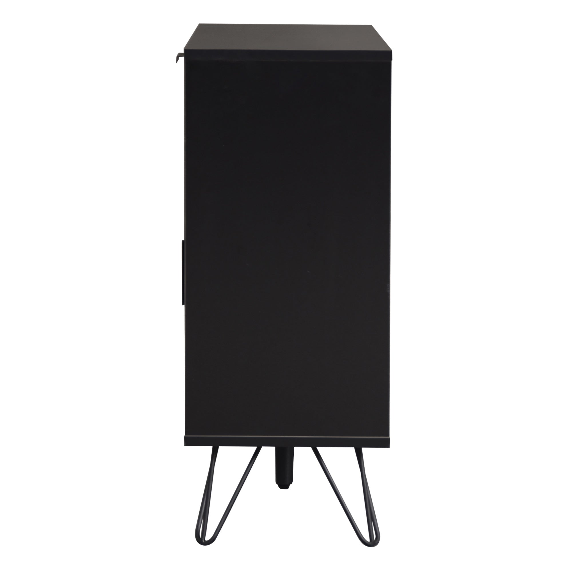 Logidon opbergkast dressoir zwart houtlook 90x30x71,5 cm