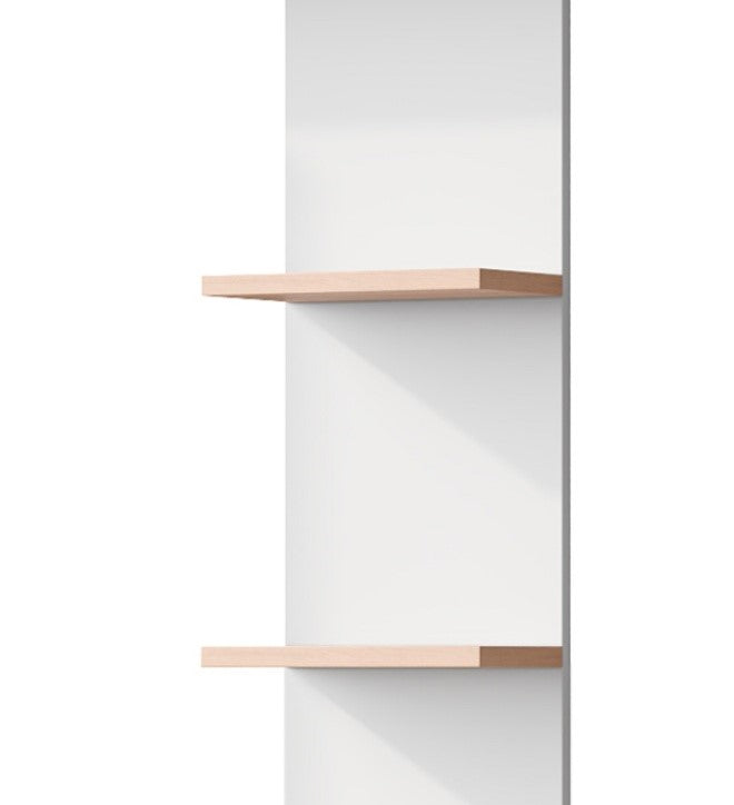 Logidon work table storage white wood contrast 123.5x45x168.5 cm