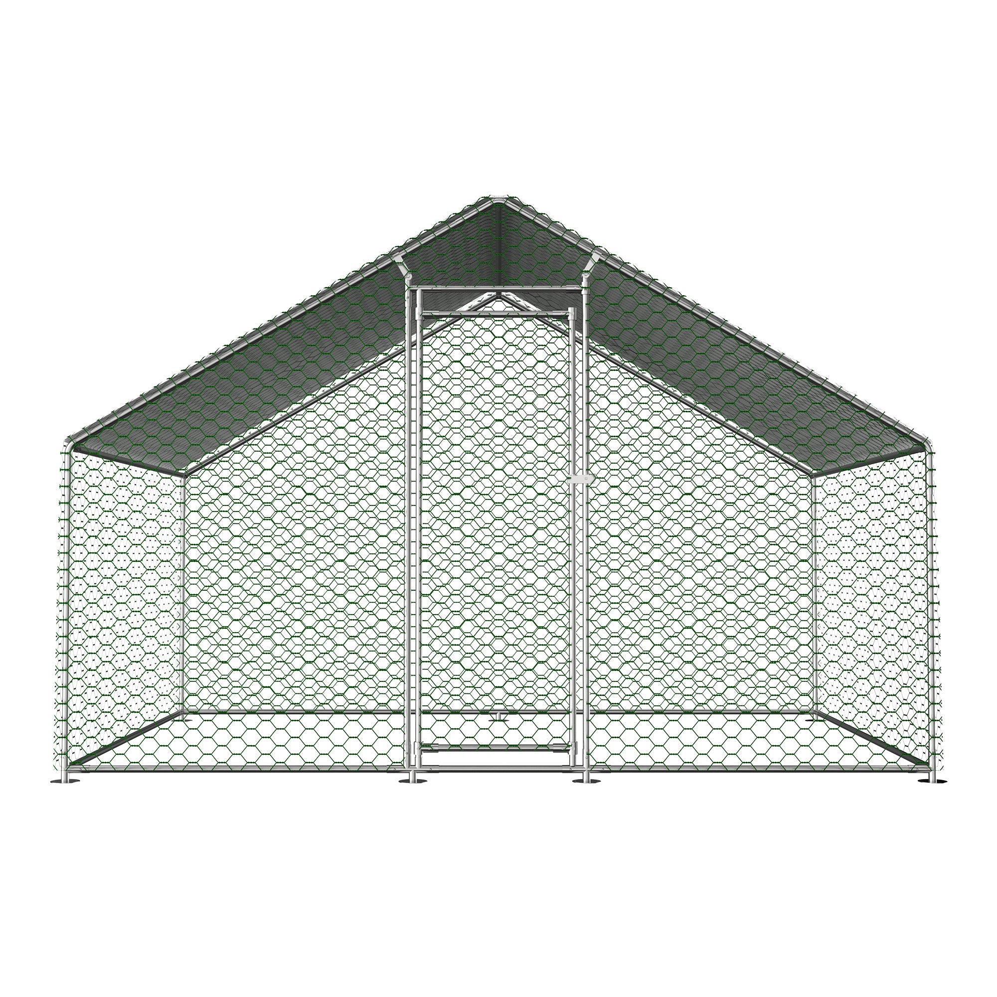 Logidon buitenkast 3x2x2 m metalen behuizing zilver veiligheidsslot