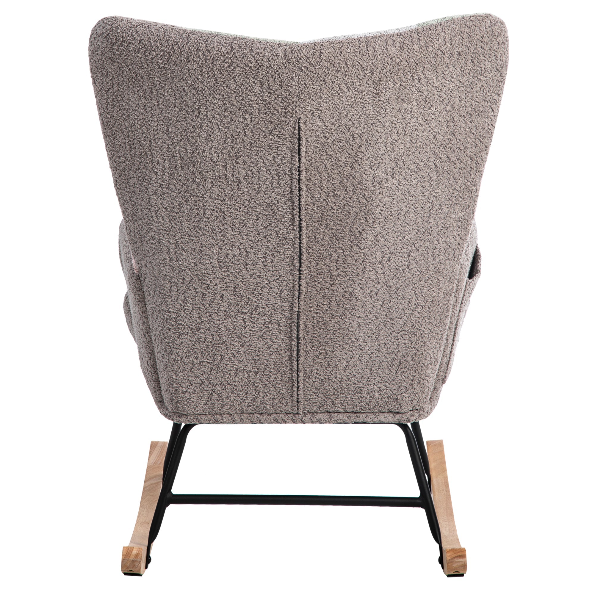 Logidon Velvet schommelstoel veelkleurig 93 cm hoogte met voetsteun
