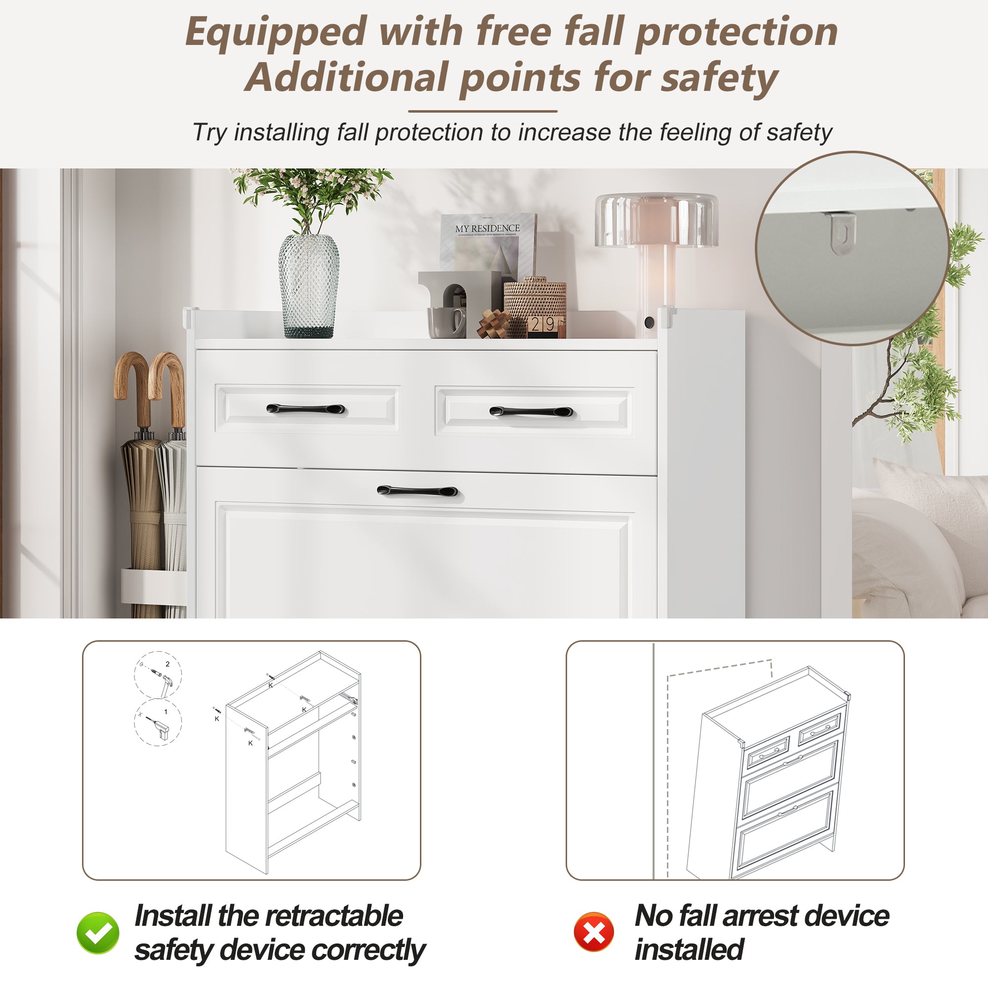 Logidon shoe cabinet white MDF 80 x 34 x 107.5 cm with 4 compartments and 1 drawer