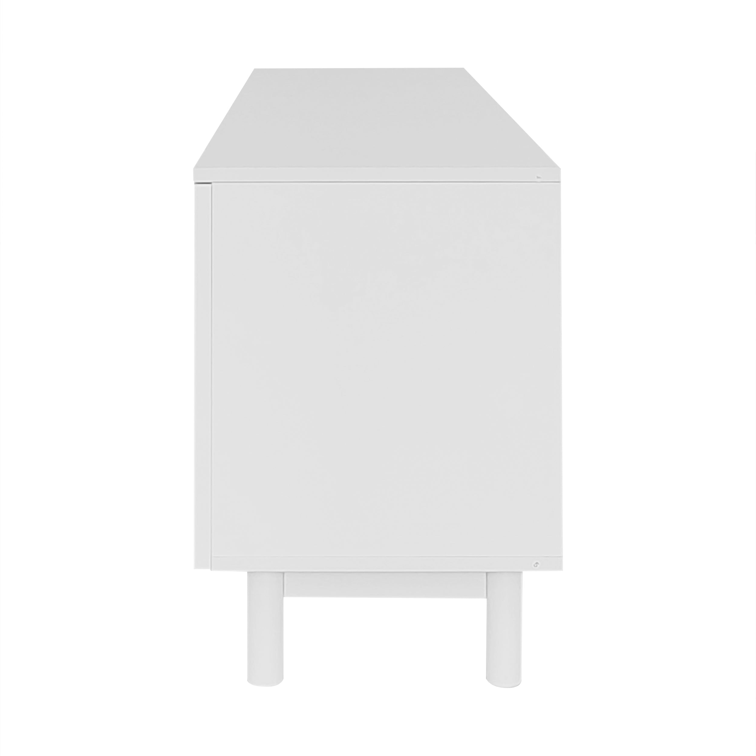 Logidon Lightweight lowboard TV furniture in luxury style white 175 cm