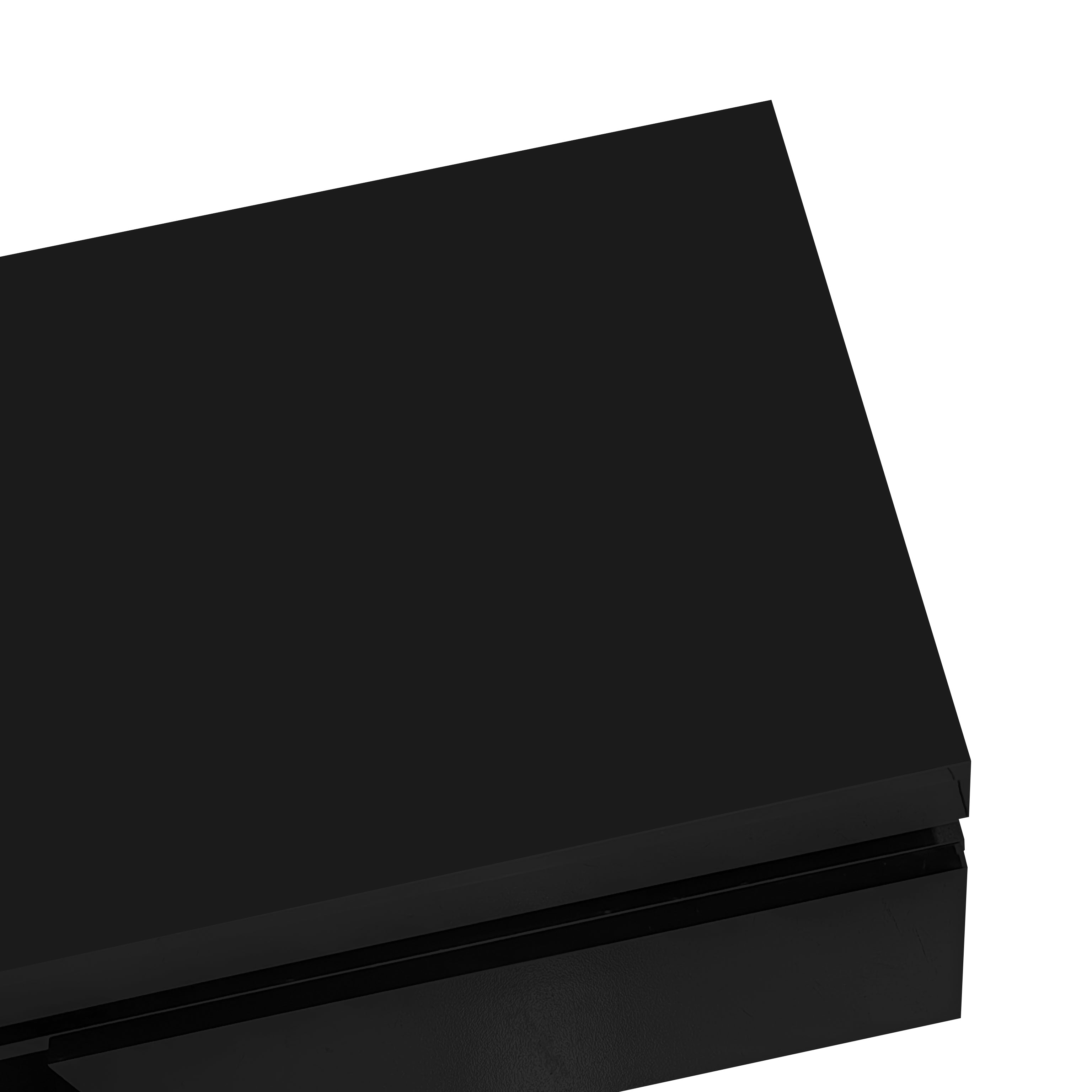 Logidon TV wall cabinet set black high gloss with LED lighting 181cm
