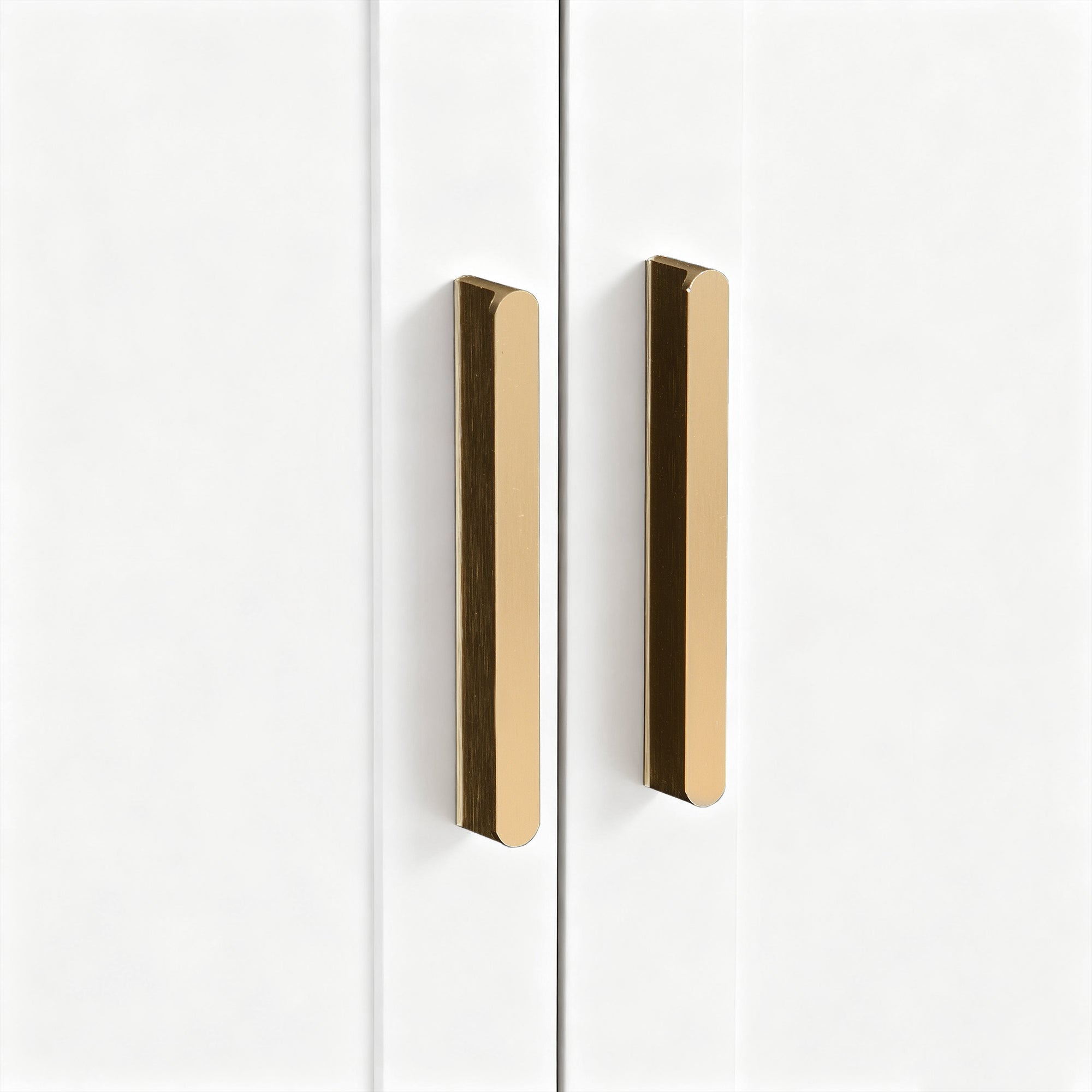 Logidon Moderne Kledingkastcombinatie Met Spiegel Wit 110x33x185 cm