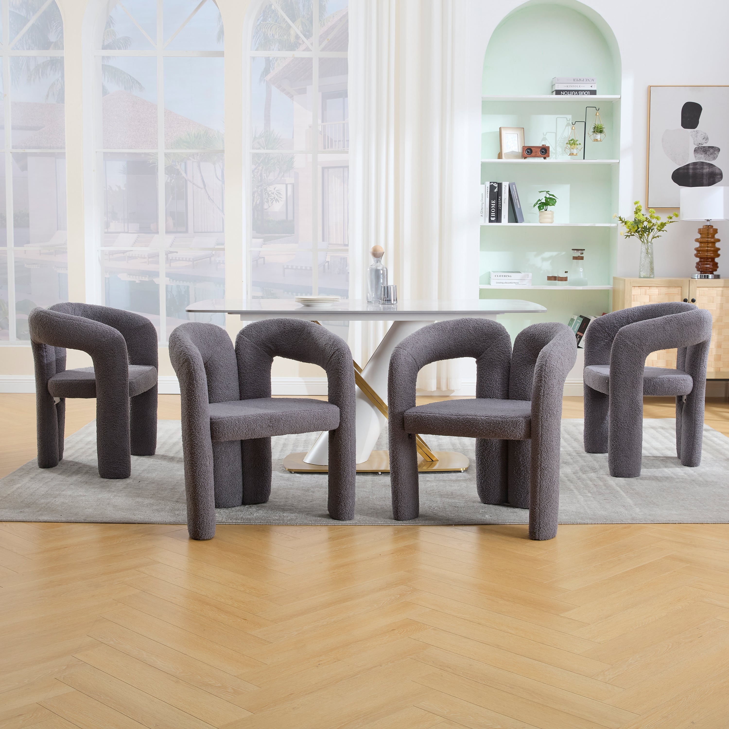 Logidon Premium Teddystoel met Ergonomische Rugleuning