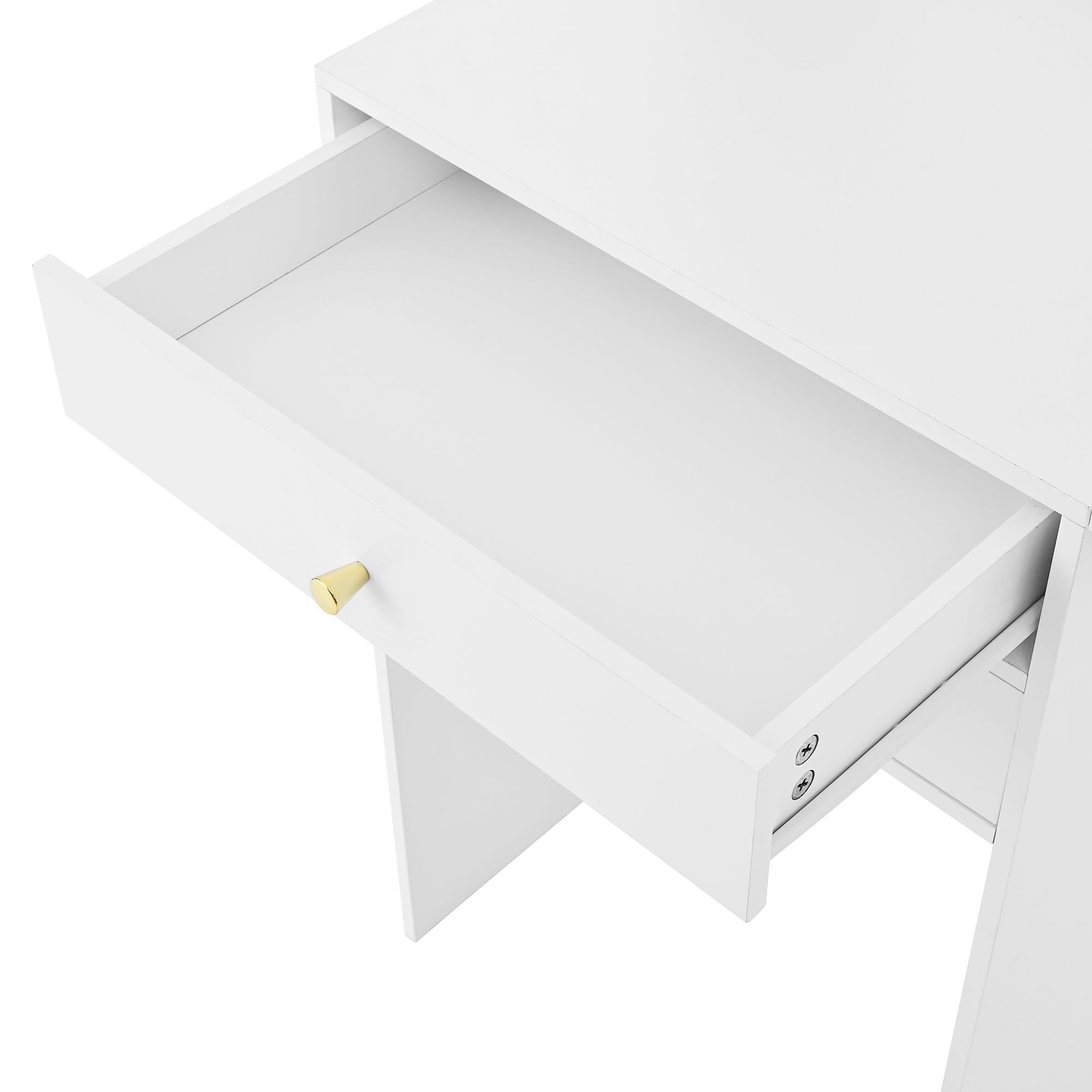 Logidon Kaptafel Verstelbaar LED-verlichting Wit 75×156×45 cm