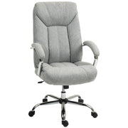 Logidon Vinsetto bureaustoel met wipfunctie lichtgrijs 65x78x110-118 cm