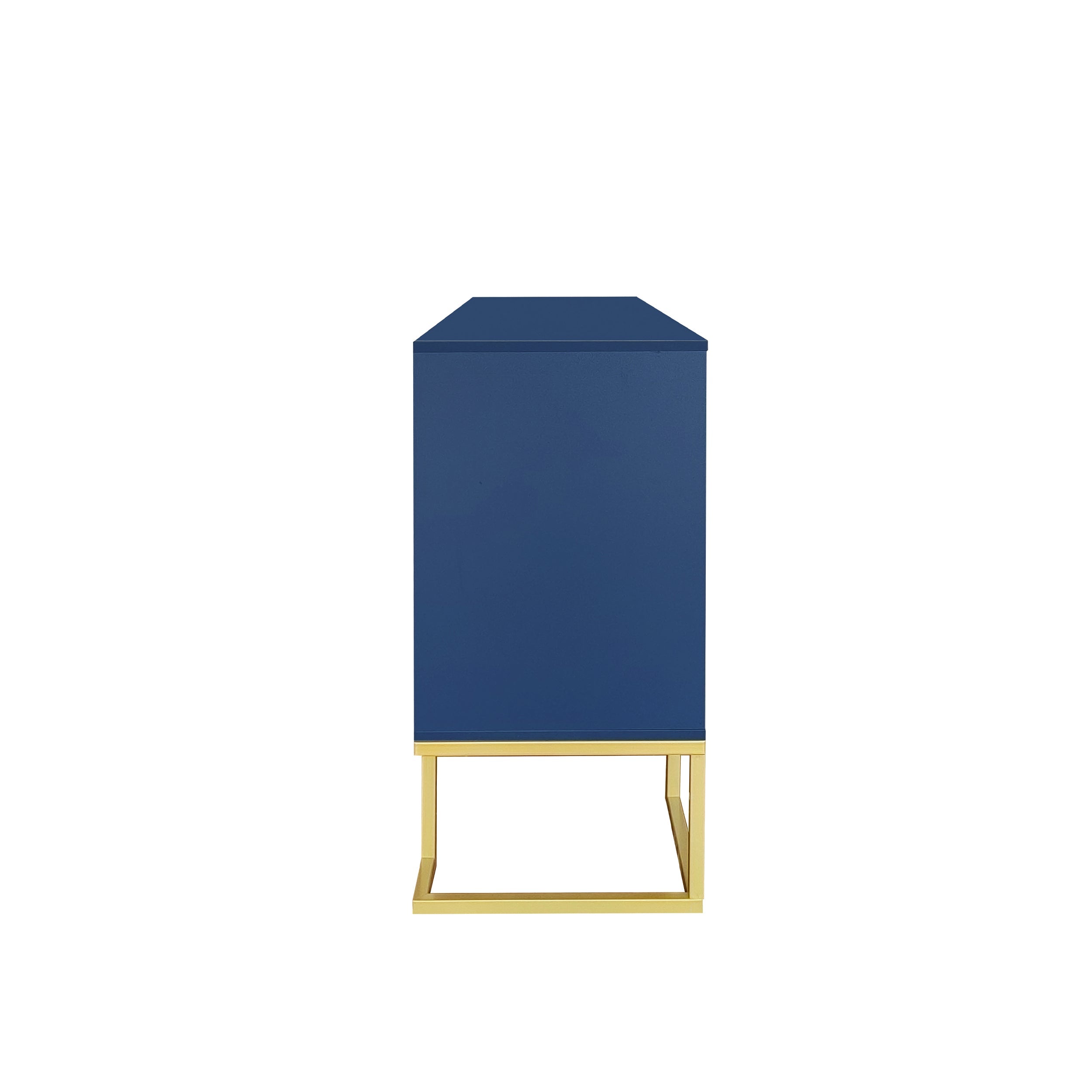 Logidon marineblauw dressoir met 3 deuren en verstelbare planken