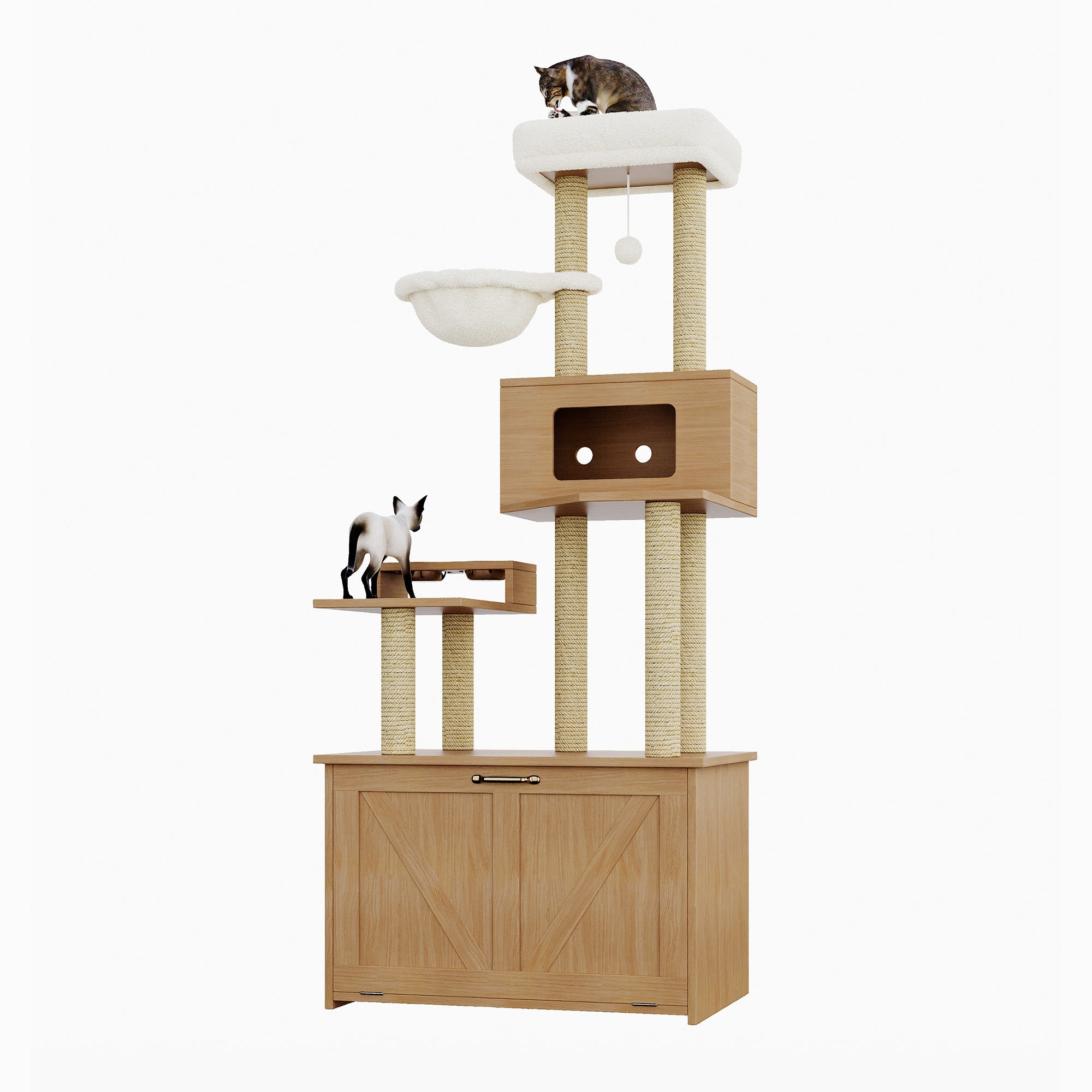 Logidon kattentoren AllinOne kattenmeubel 80x50x173 cm