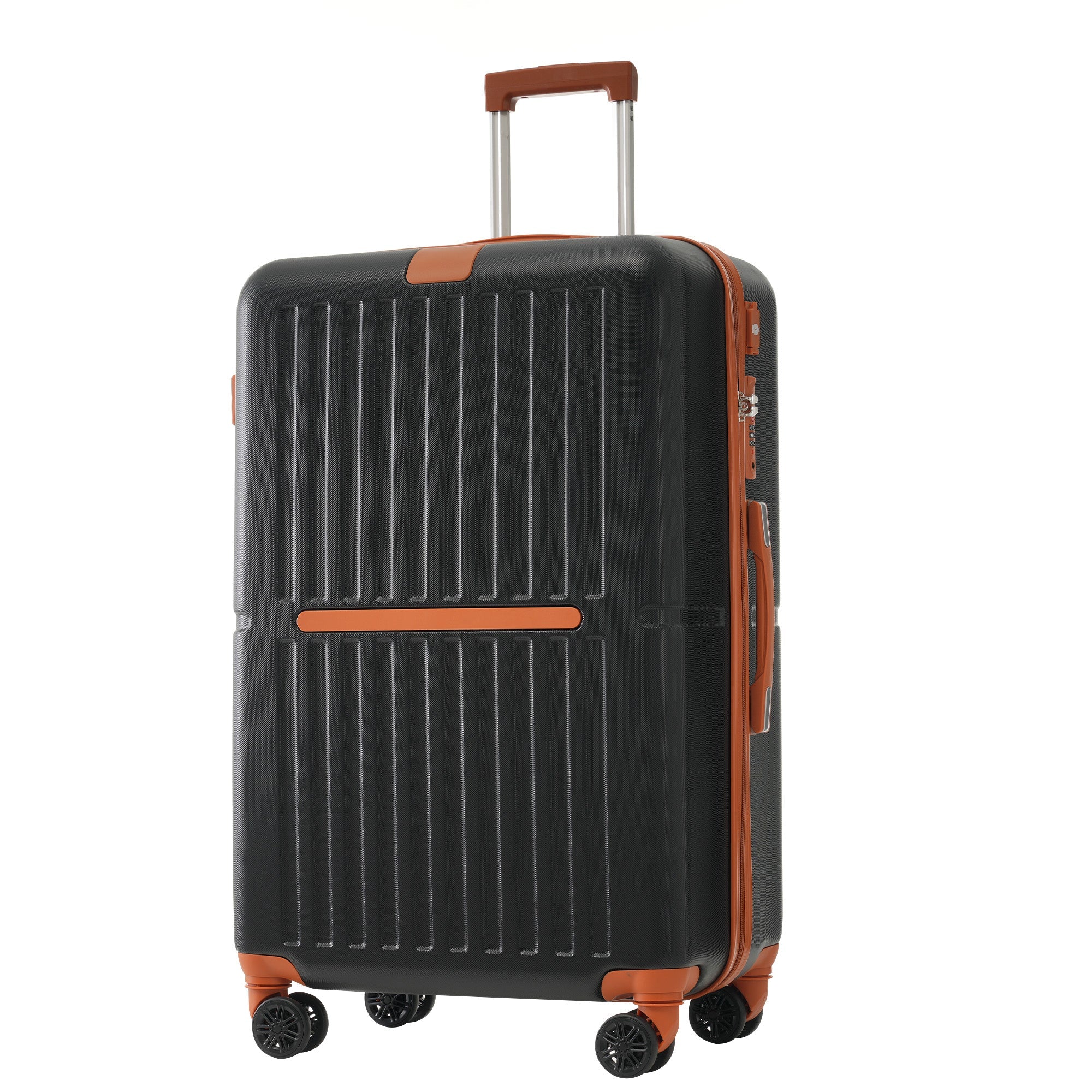 Logidon kofferset M L XL zwart bruin USB poort TSA slot 4 wielen