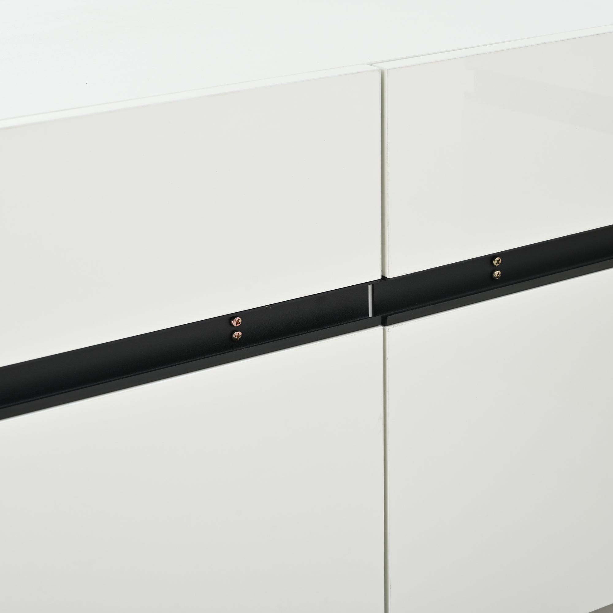 Logidon TV-meubel 180x40x49 cm wit hoogglans 4 kasten