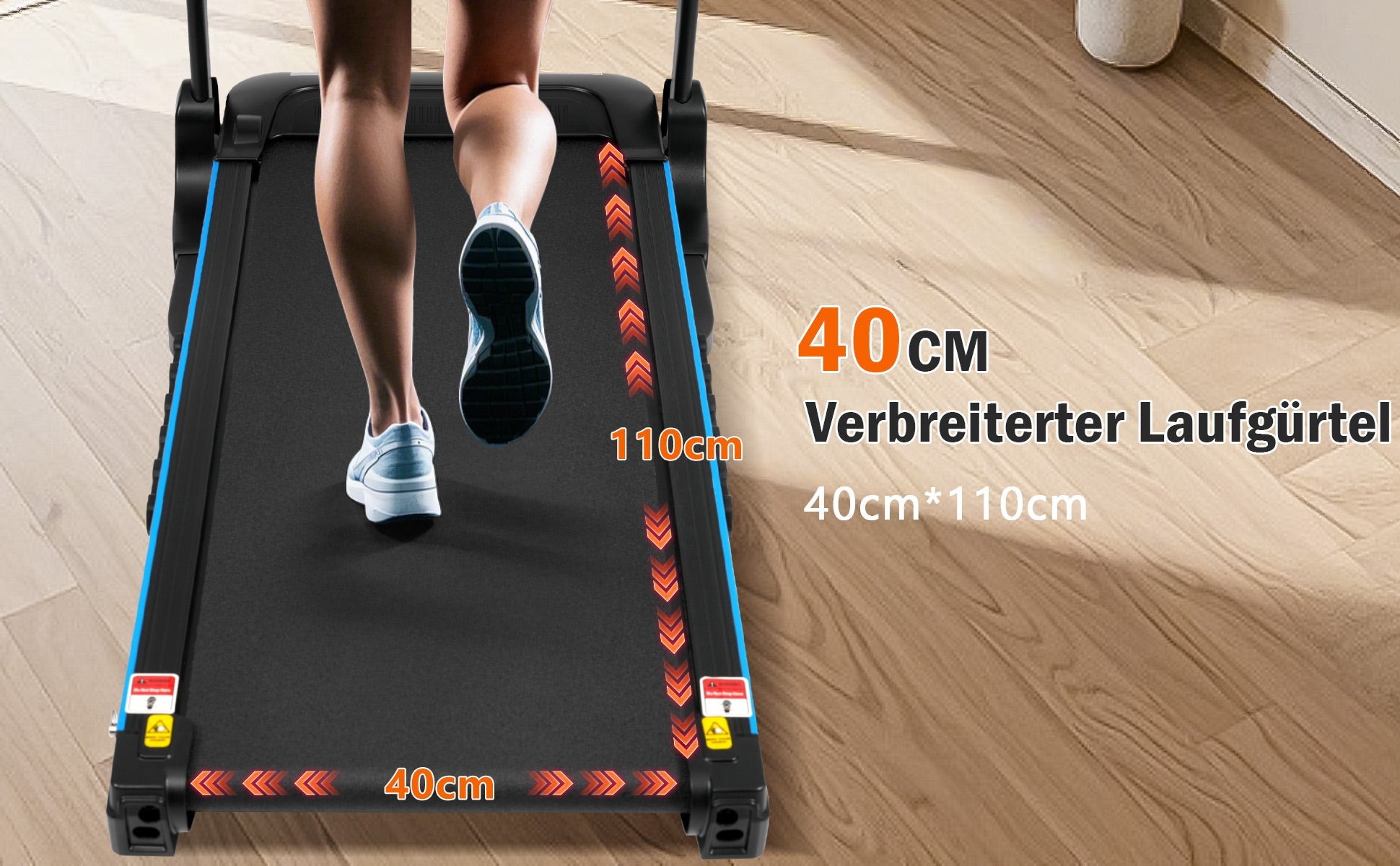 Logidon loopband voor thuis opvouwbare 14 km/u hartslagmeter