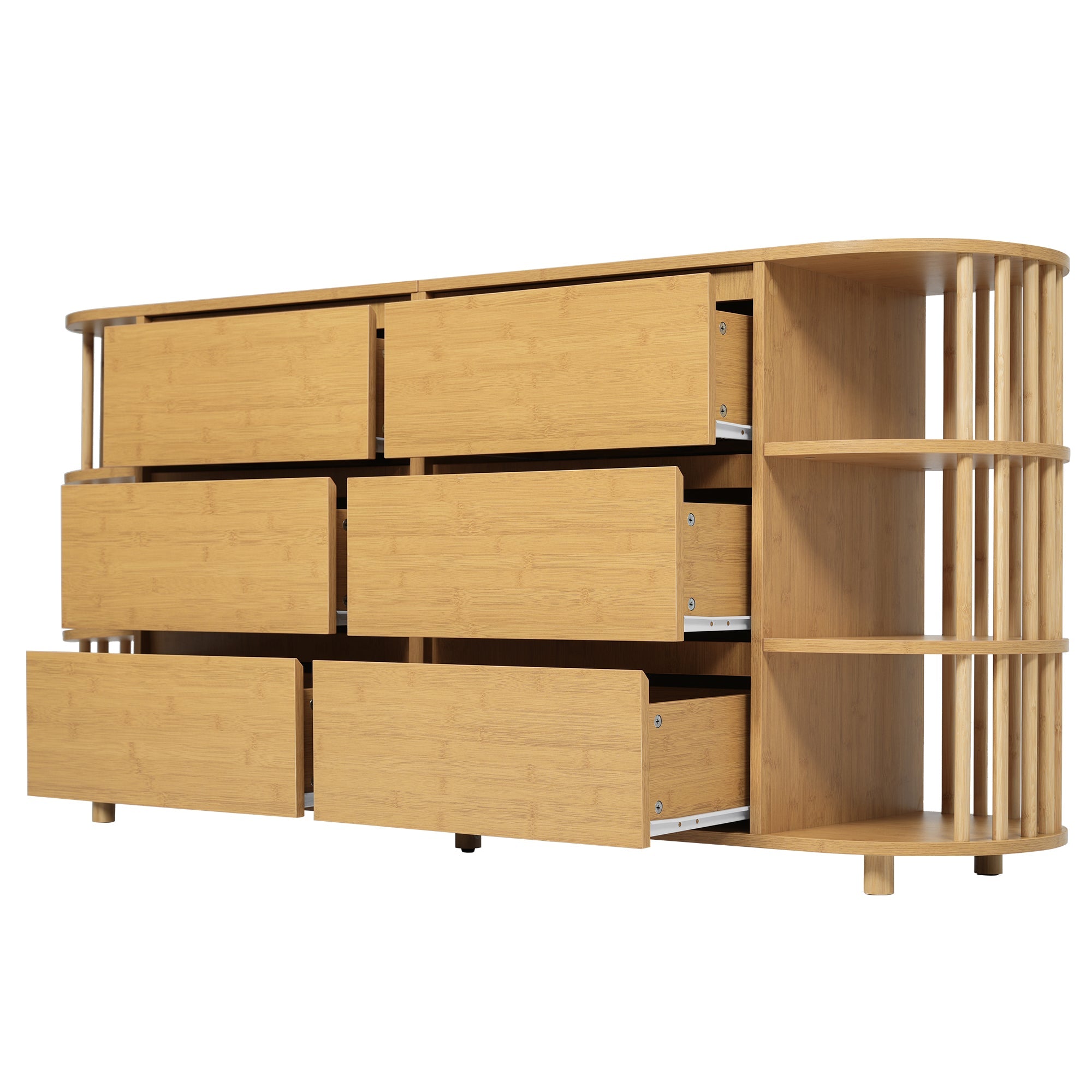 Logidon ladekast 160 cm eiken - Romeins design, 6 laden